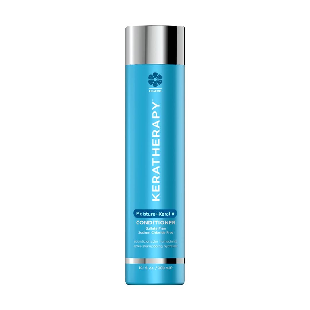 KERATHERAPY Keratin Infused Moisture Conditioner, 10.1 fl. oz., 300 ml – Hydrating & Moisturizing Conditioner for Dry or Damaged Hair with Collagen, Jojoba Oil, & Kerabond Technology – Sulfate Free