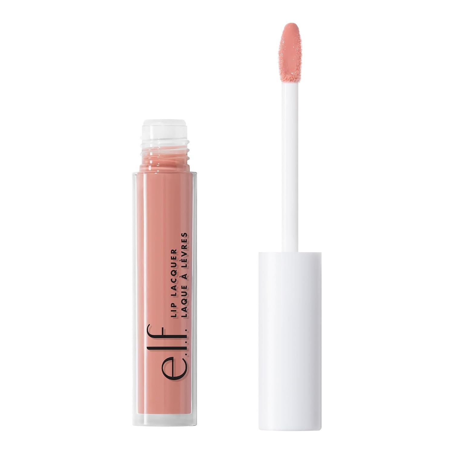 e.l.f. Lip Lacquer, Whisper Pink | Hydrating Lip Gloss, Non-Sticky Ultra-Shine with Vitamin A & E, Vegan & Cruelty-Free