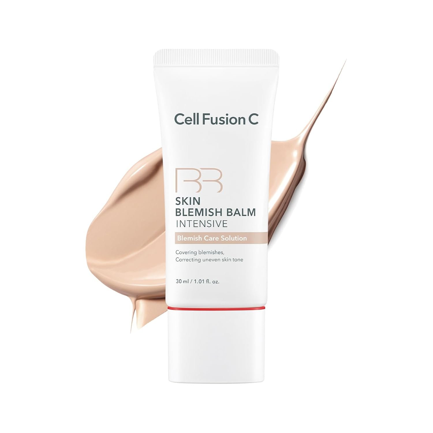 Cell Fusion C Skin Blemish Balm No.23 Signature Beige – Light/Medium, Lightweight BB Cream with Ceramide, Tinted Moisturizer for Sensitive Skin, SPF-Free, Korean Makeup, 1.01 fl.oz.