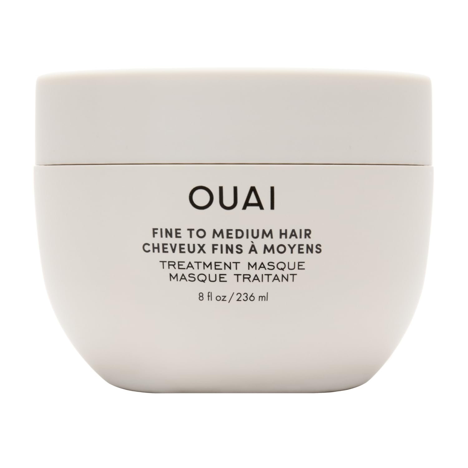 OUAI Fine to Medium Hair Treatment Mask- Deep Conditioning Hair Mask (8 oz) | Lightweight Deep Conditioning Hair Mask with Shea Butter, Keratin & Panthenol – Helps Hydrate, Strengthen & Repair Damage