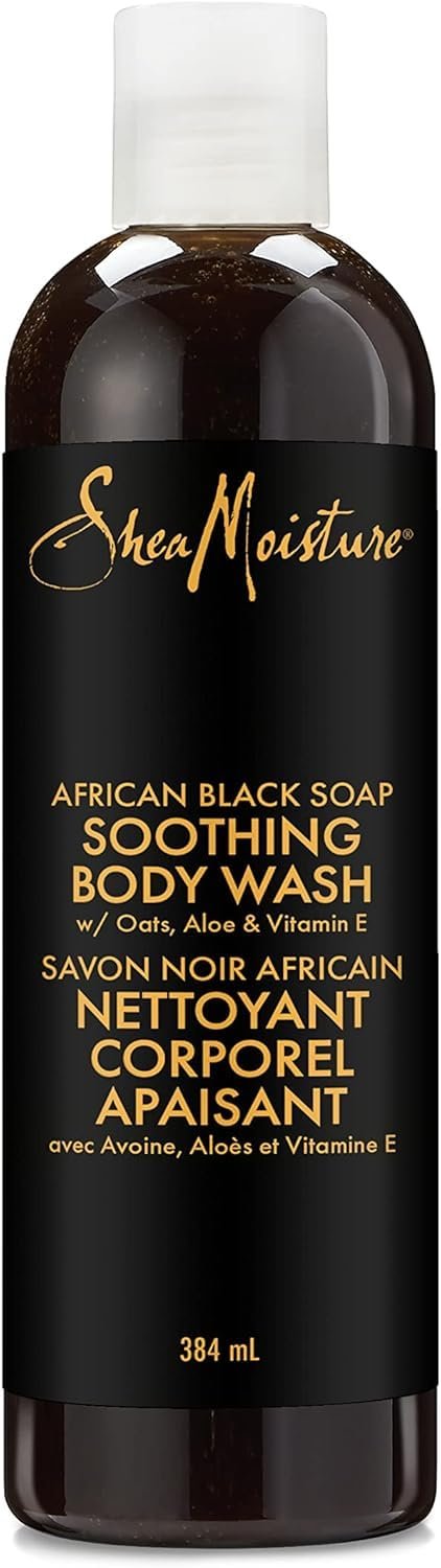 Unilever Shea Moisture Soothing Body Wash for dry skin African Black Soap paraben free 384 ml