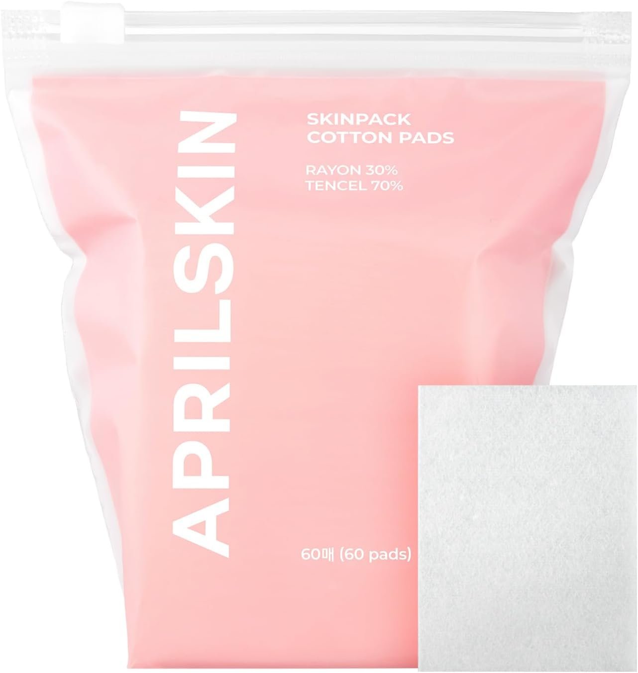 APRILSKIN Facial Cotton Pads for Toner, DIY Mask | Stretchable Facial Pads for Toner, DIY Masks & Makeup Removal 60 pads