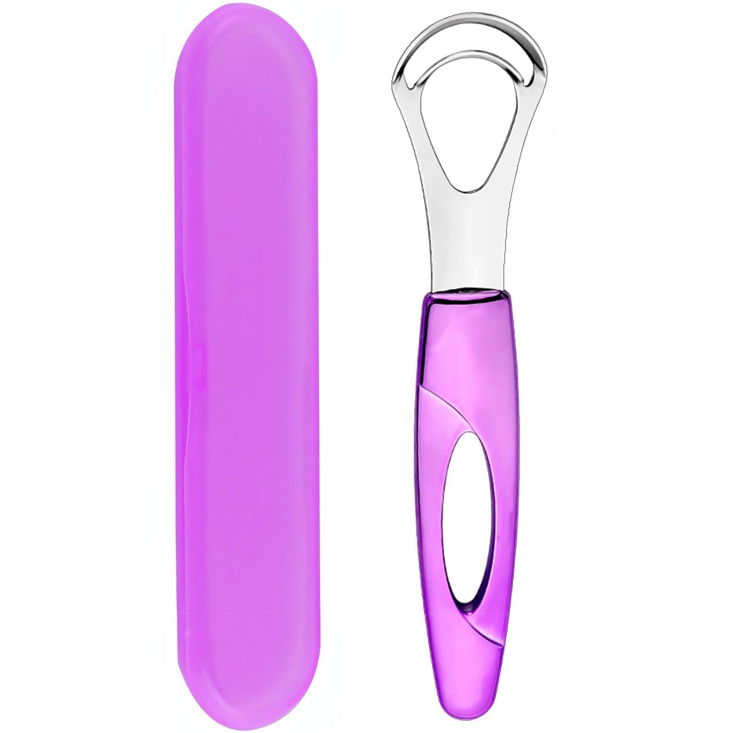 Tongue Cleaner, Tongue Scraper, Tongue Cleanser, Tongue Scraper, Tongue Scraper Cleaner, Helps Fight Bad Breath, Tongue Scrapers (Purple)