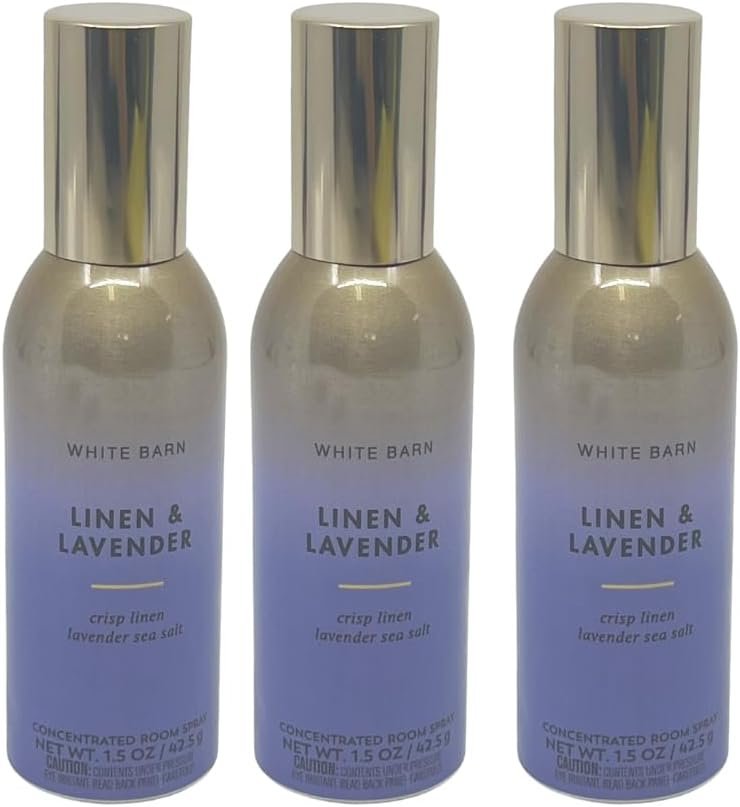 Bath & Body Works Linen & Lavender Concentrated Room Spray 1.5oz each – Pack of 3