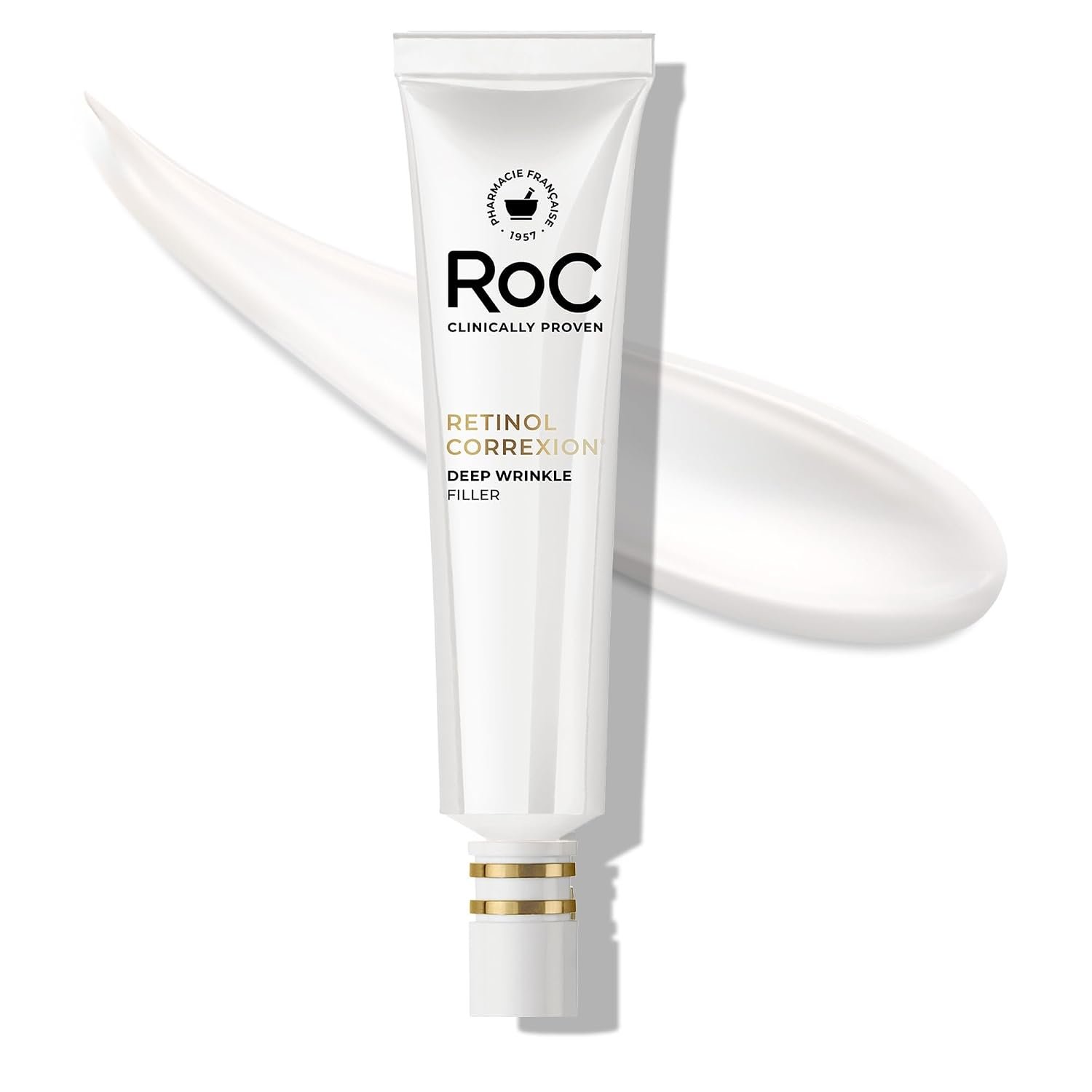 RoC Retinol Correxion Wrinkle Filler for Deep Wrinkles with Hyaluronic Acid & Retinol, Skin Care for Women and Men, 1 Fl Oz (Packaging May Vary)
