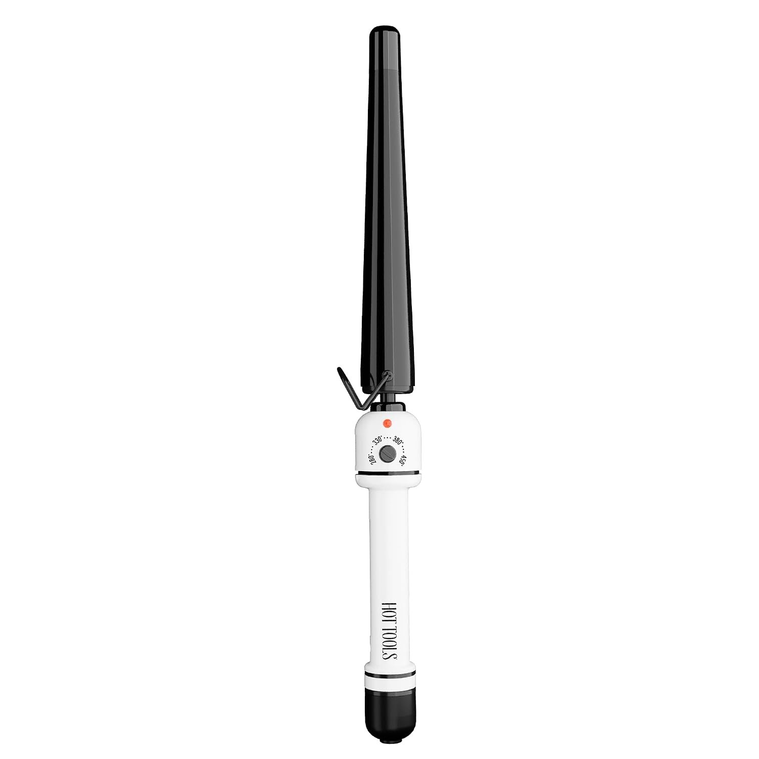Hot Tools Professional Nano Ceramic Extra Long Tapered Curling Iron | 3/4″ to 1.25″ Tapered Barrel for Soft Waves & Curls, Variable Heat Settings up to 450°F, 8 Ft Cord