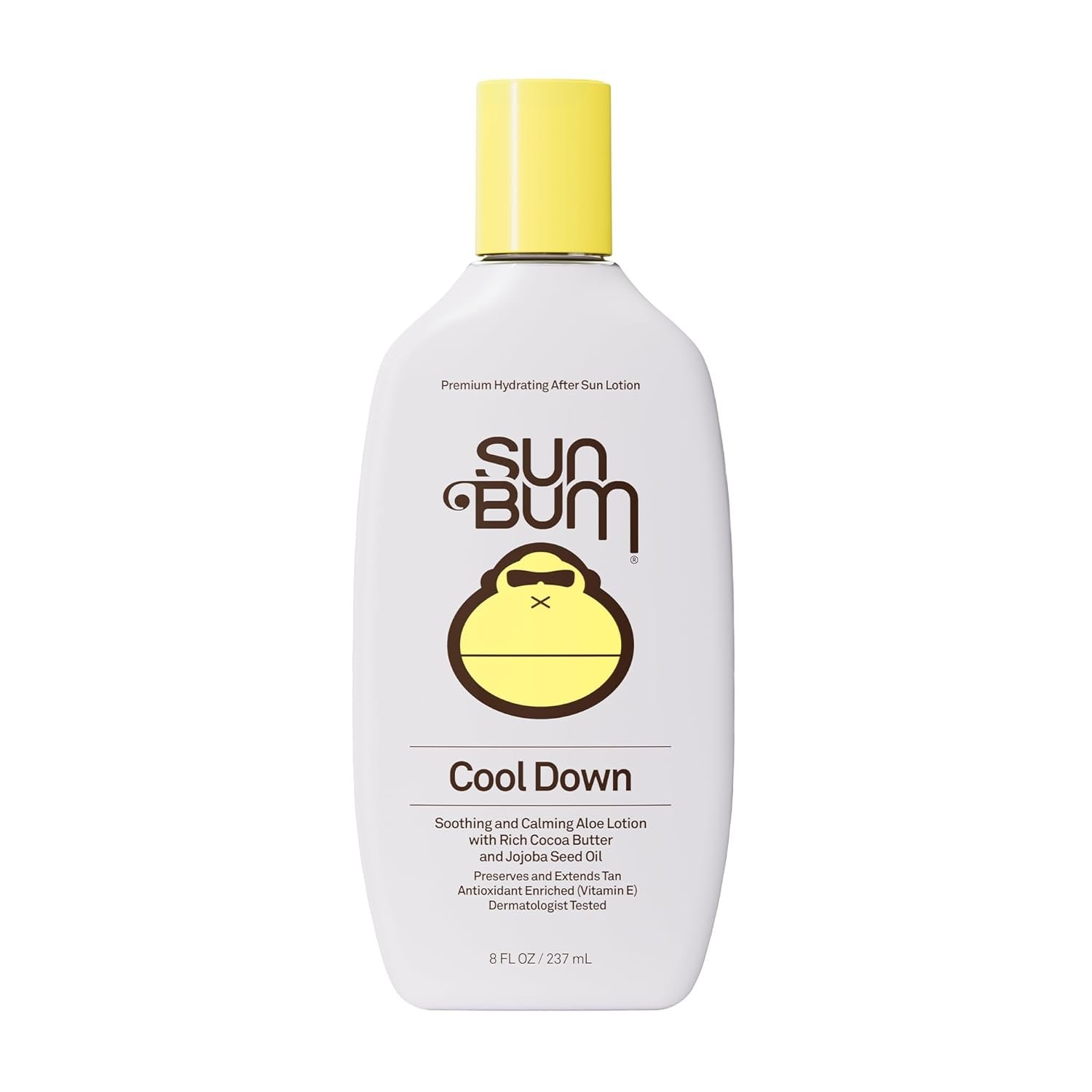 Sun Bum Cool Down Aloe Vera Lotion – 8 oz | Vegan After Sun Care with Cocoa Butter to Soothe and Hydrate Sunburn with Vitamin E