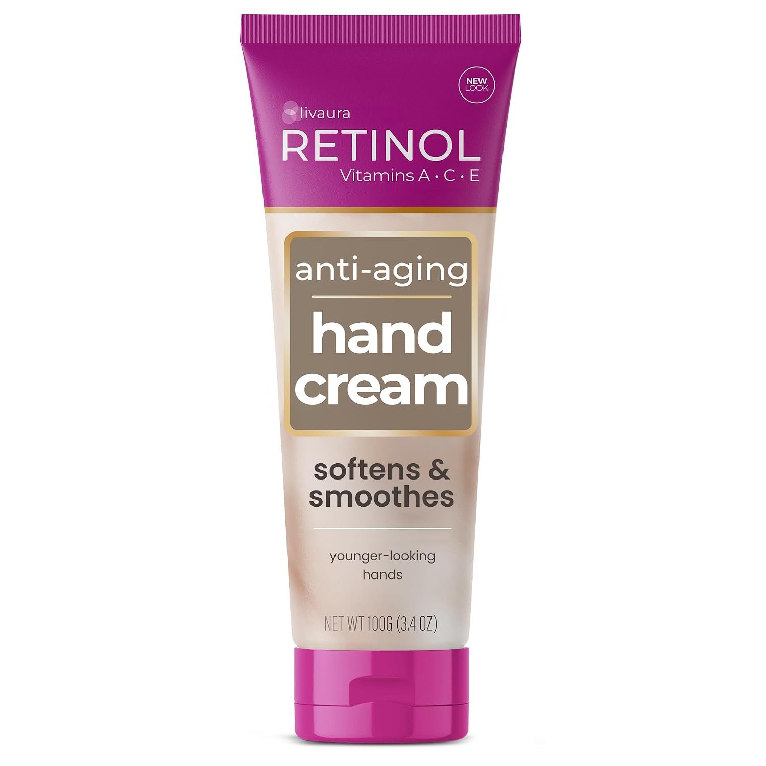 LIVAURA Retinol Hand Cream for Women – Anti-Aging Lotion for Dry Hands | Available for Men & Women; Vitamin-enriched formula; Helps soften rough skin; Lightweight daily hydration; Non-greasy finish