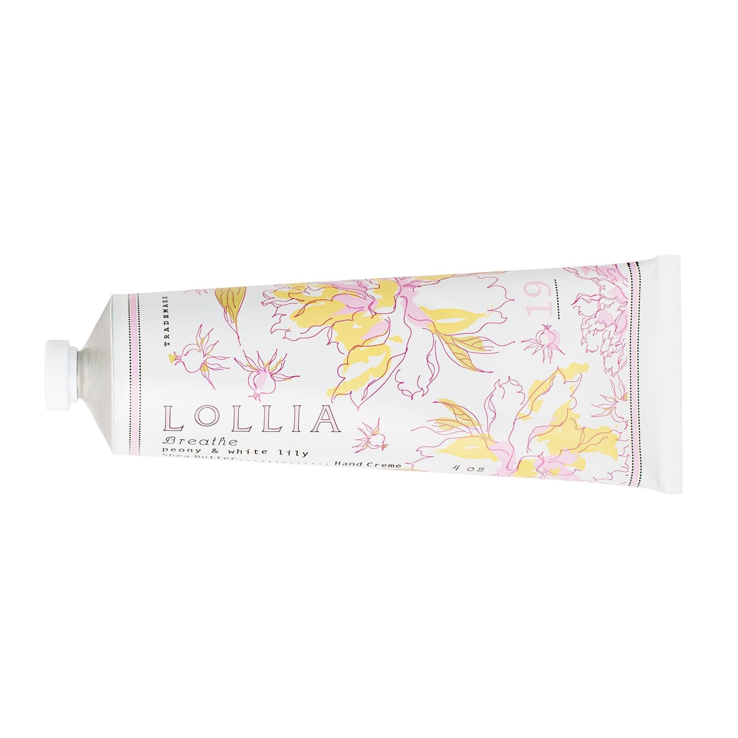 LOLLIA Breath Handcreme, 4 oz, Peony & White Lily Scented Hand Cream for Women, Moisturizing Lotion for Dry Hands, Quick Absorbing Shea Butter & Cocoa Butter, Luxury Purse Essentials | Peony & White Lily, Scented Hand Cream For Dry Cracked Hands, Cocoa Butter Lotion For Extremely Dry Skin, Self Care For Women