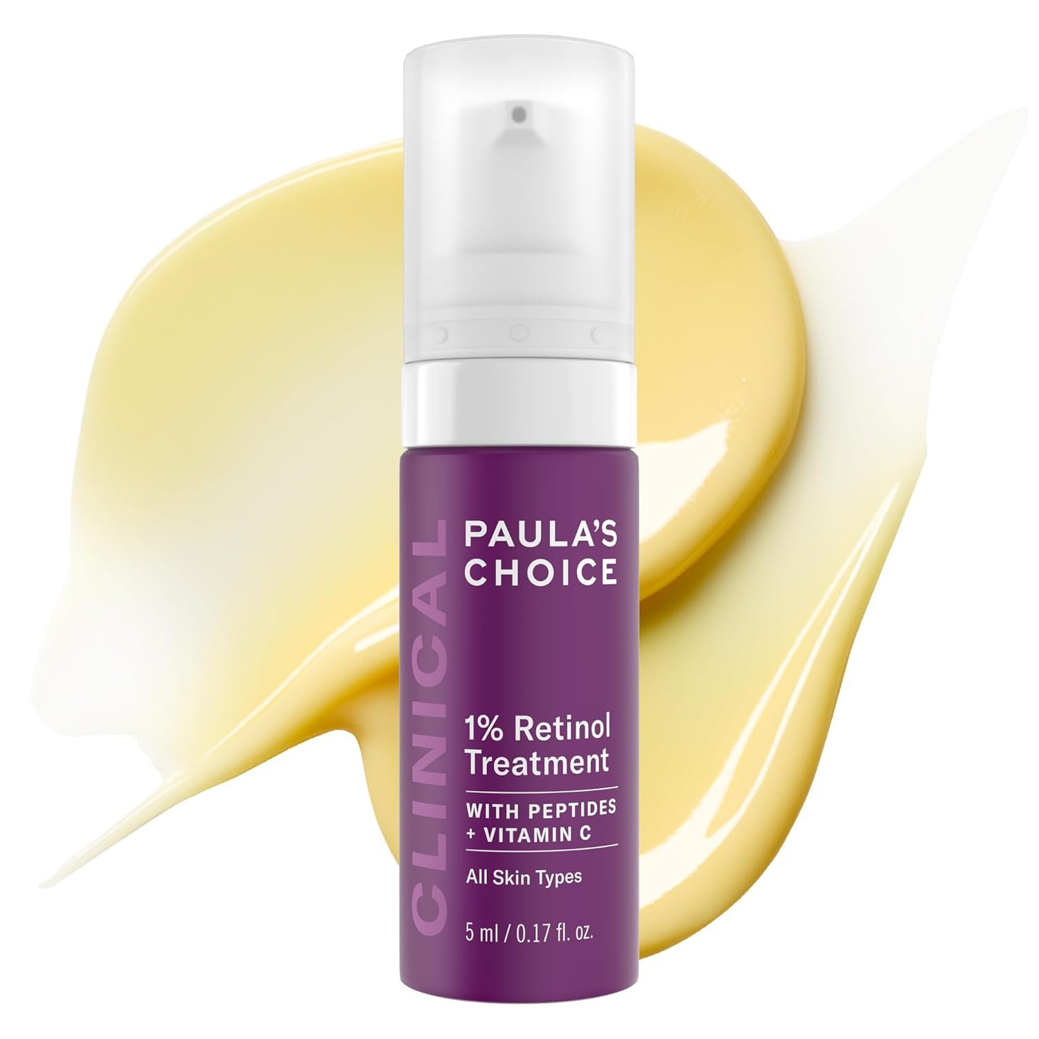 Paula’s Choice CLINICAL 1% Retinol Face Treatment with Peptides | Anti-Aging Face Serum with Vitamin C & Licorice Extract for Fine Lines & Wrinkles, Fragrance Free