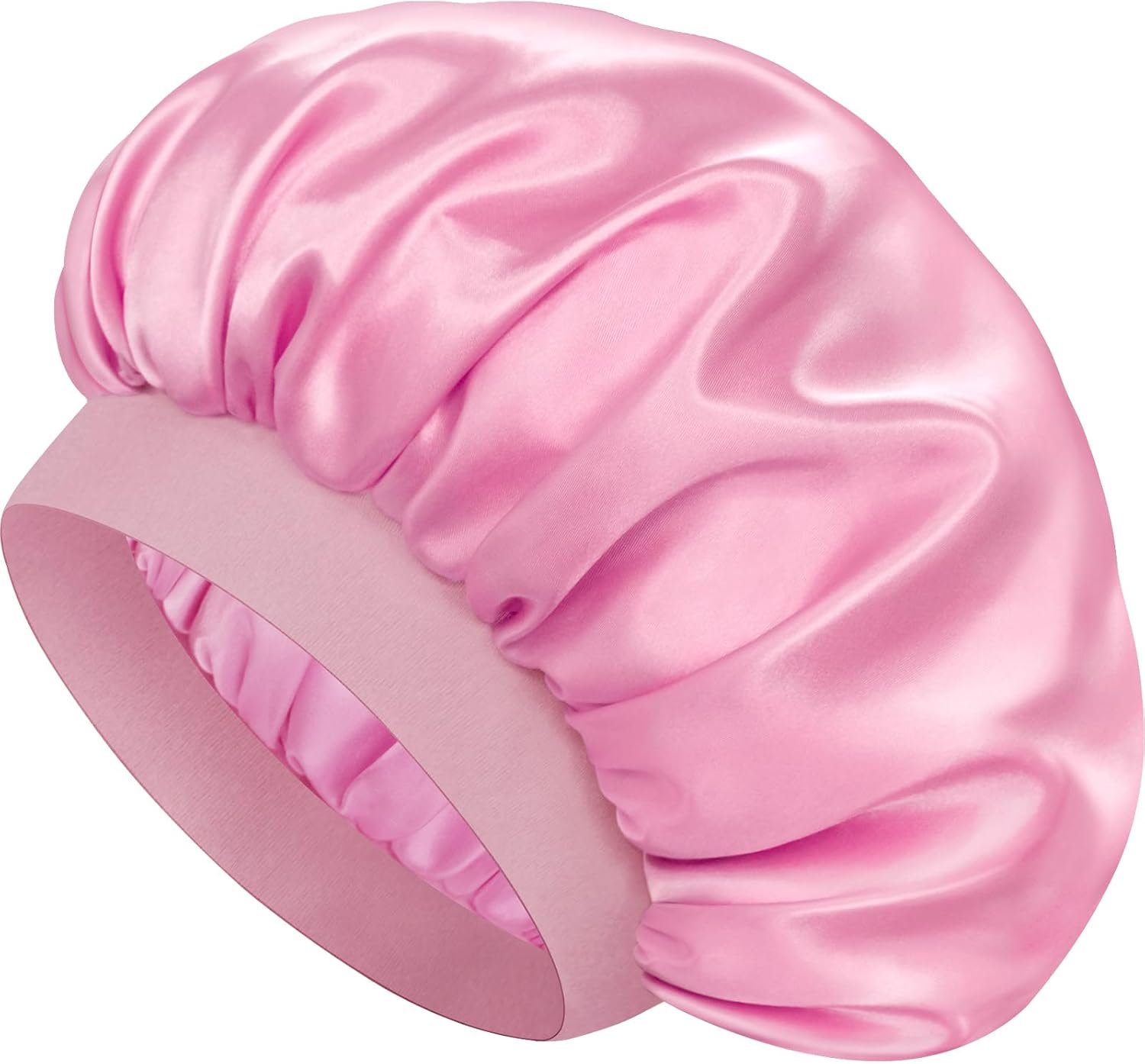 Satin Silk Bonnet for Sleeping, Soft Satin Lined Hair Bonnet for Women, Double Layer Sleep Nightcap
