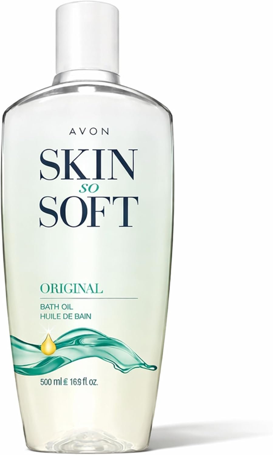 Avon Skin So Soft Original Bath Oil – 16.9 oz – Moisturizing Body Oil | Moisturizing Body Oil with Jojoba Oil, Dry Skin, Hydrating Shower Oil Perfect as an After-Shower Skin Softener for All Adults