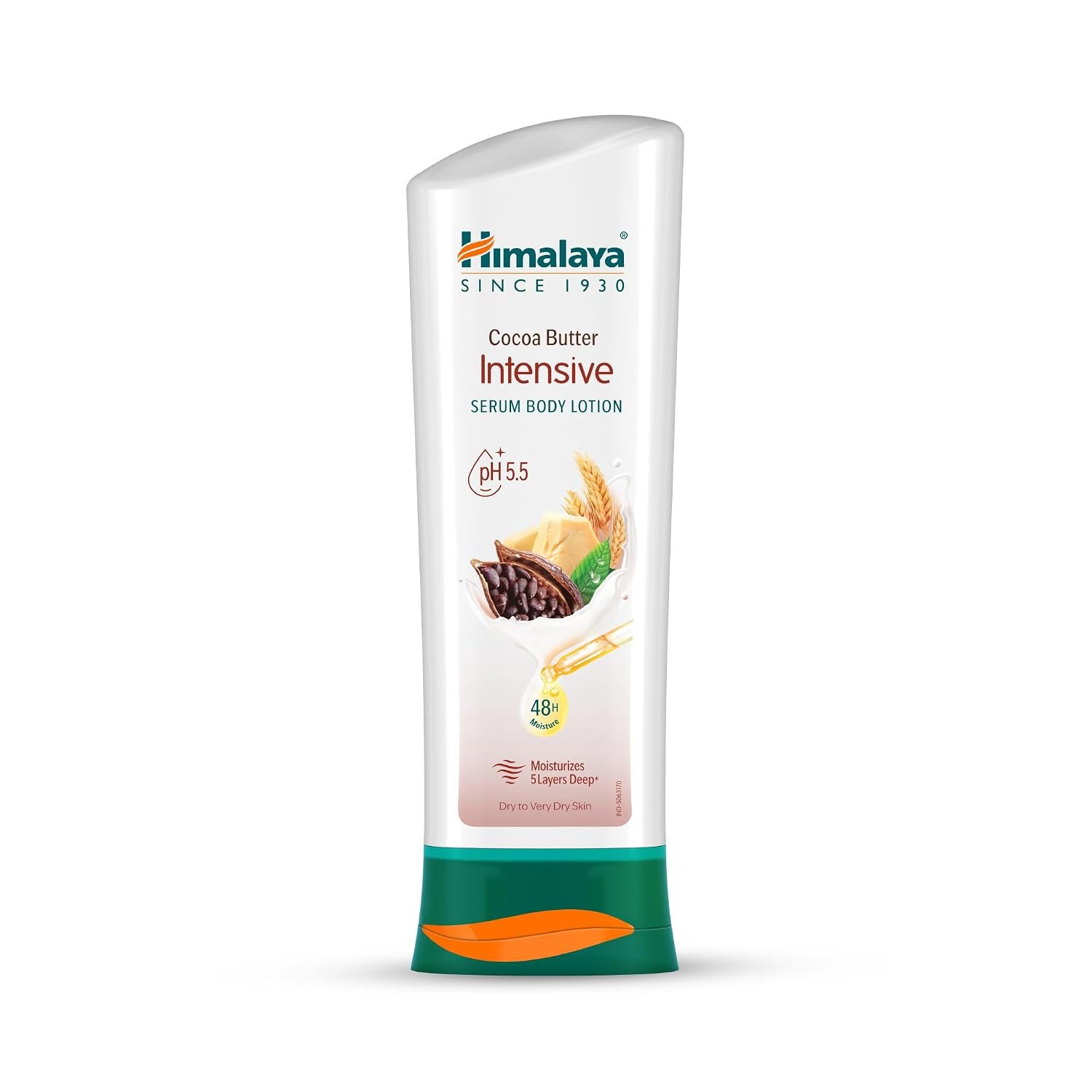 Himalaya Herbal Healthcare Cocoa Butter Intensive Body Lotion, Daily Ultra Moisturizer for Dry Skin, 13.53 oz, 1 Pack