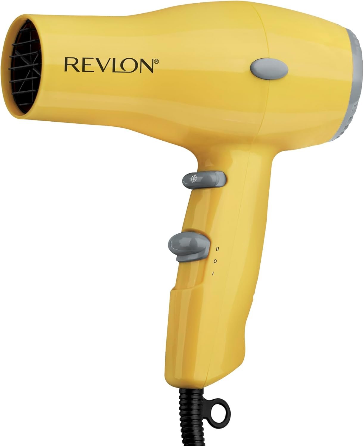 REVLON Compact Hair Dryer | 1875W Lightweight Design, Perfect for Travel, (Yellow), Plastic