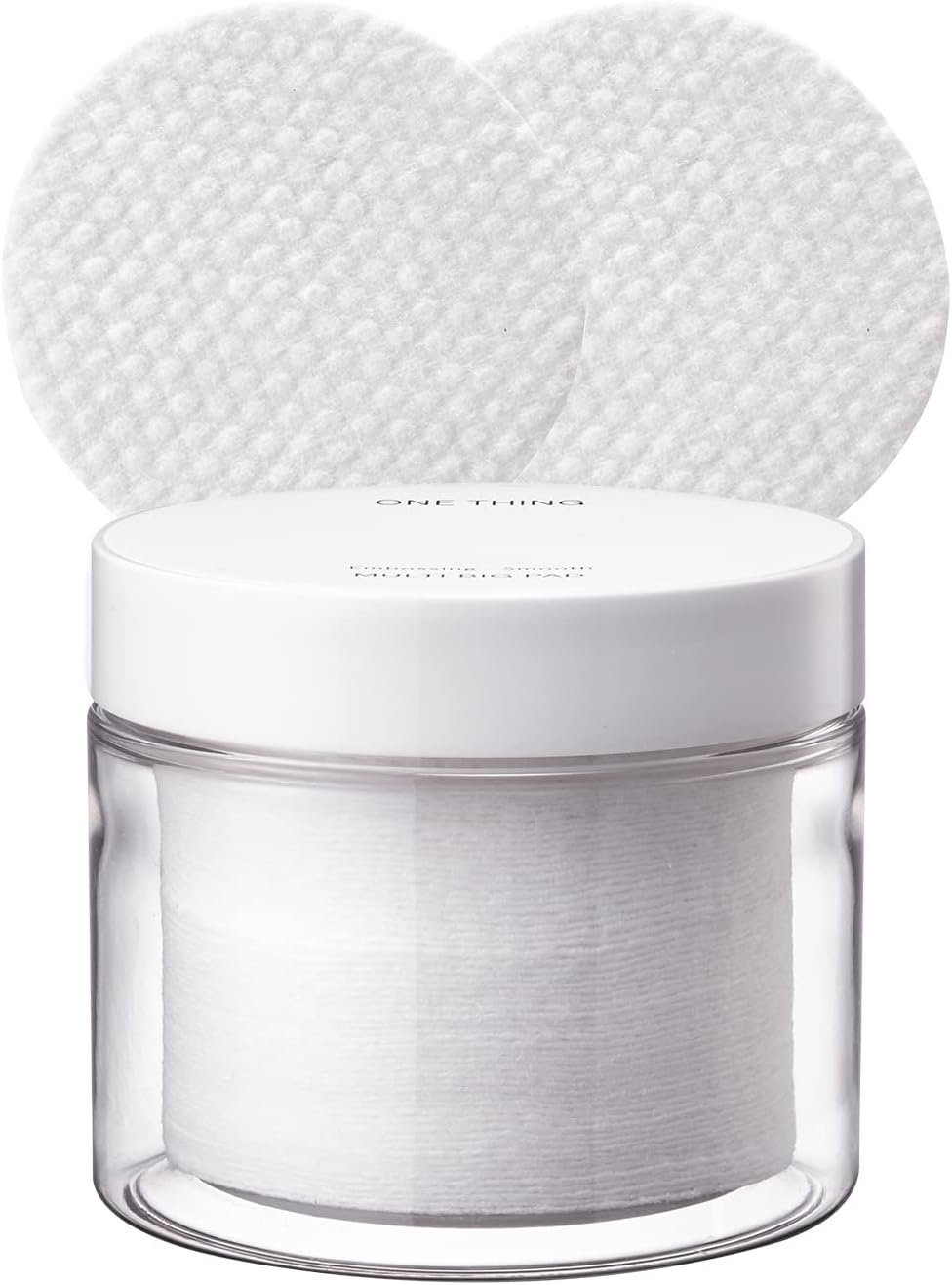 ONE THING Multi Big Pads 70 PCS | DIY Dry Toner Pads, Large Size Exfoliating Soft Lightweight Cotton Face Rounds | Daily Travel Size Refill No Lint Double Sided | Korean Skin Care | Large, lint-free cotton pads for DIY toner masking and gentle exfoliation. Travel-friendly double-sided design for daily use.