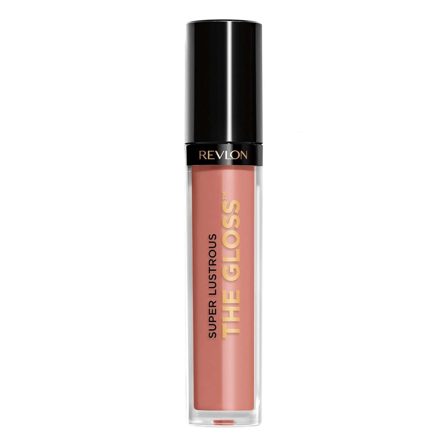 Revlon Super Lustrous The Gloss, 215 Super Natural, 0.13 oz | Non-sticky lip gloss with glossy-shine finish. Lightweight formula deposits shiny color & moisture for plumper-looking lips.
