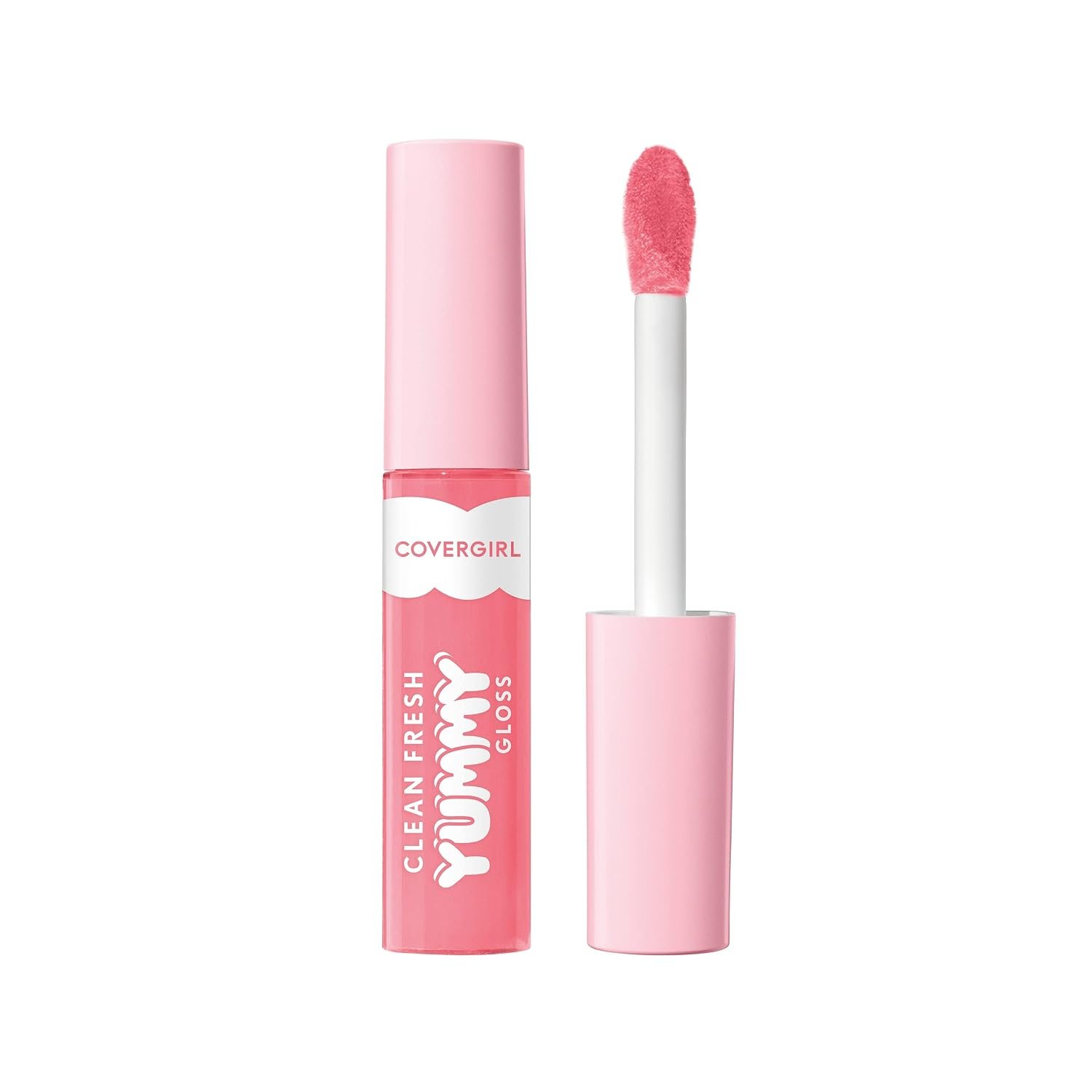 COVERGIRL Clean Fresh Yummy Lip Gloss, Sheer, Natural Scents, Vegan Formula – 500 Havana Good Time, 0.33 fl oz
