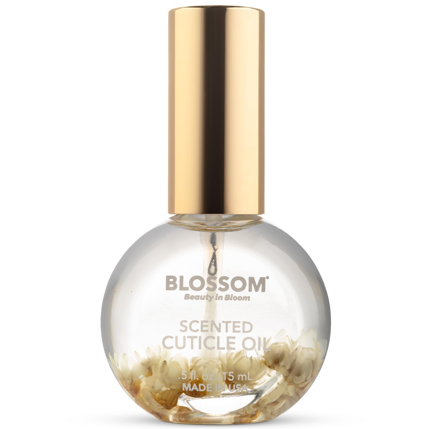 Blossom Cuticle Oil for Nails, Hydrating, Moisturizing, Coconut, 0.5 fl. oz | Scented Nail Oil Cuticle Care, Infused with Real Flowers, Made in USA, Amazon Exclusive, Jojoba Vitamin, Stuff, Kit