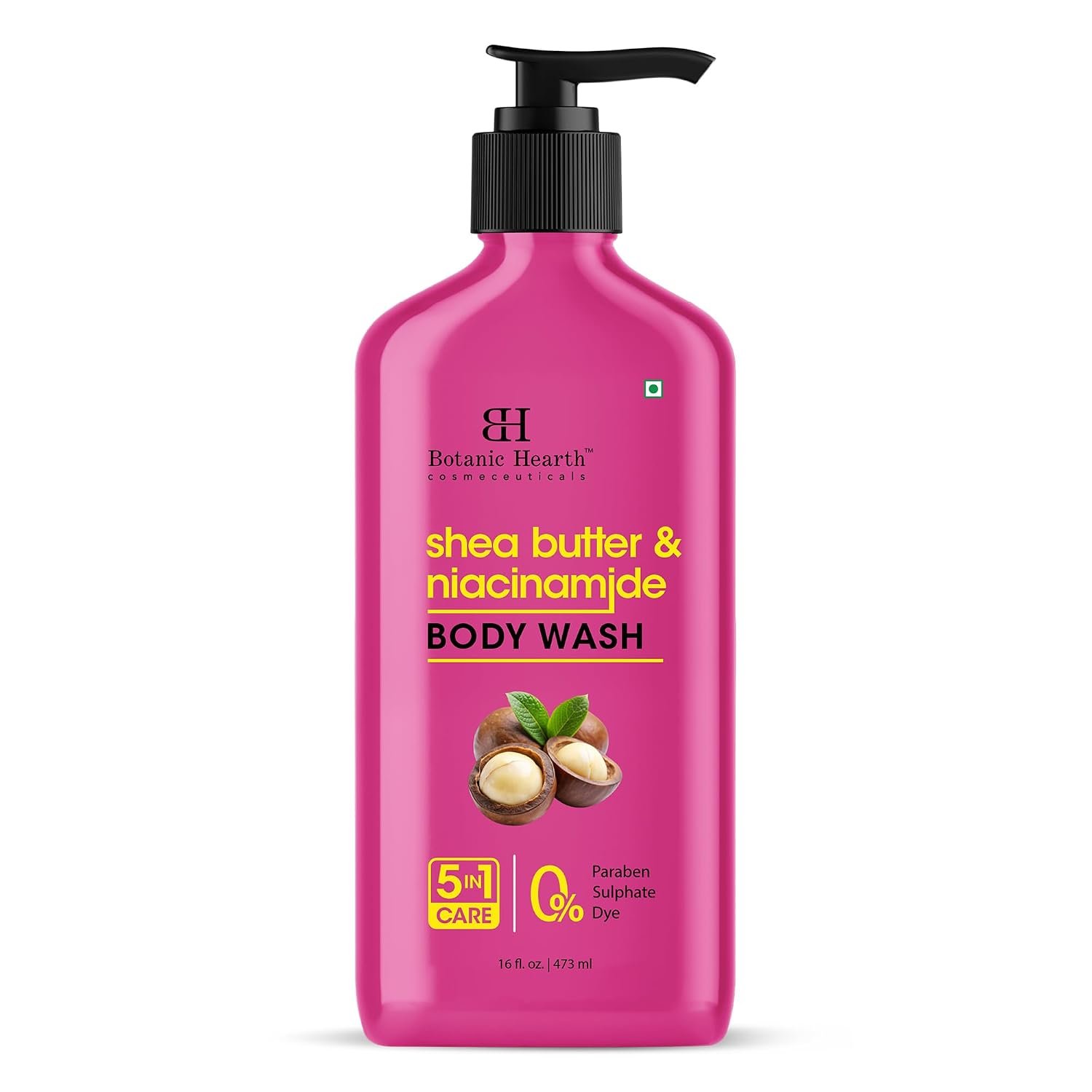 Botanic Hearth Shea Butter & Niacinamide Body Wash –16 fl oz | Deeply Nourishing & Renewing Hydrating Shower Gel, Gentle Cleanser, Sulfate & Paraben Free