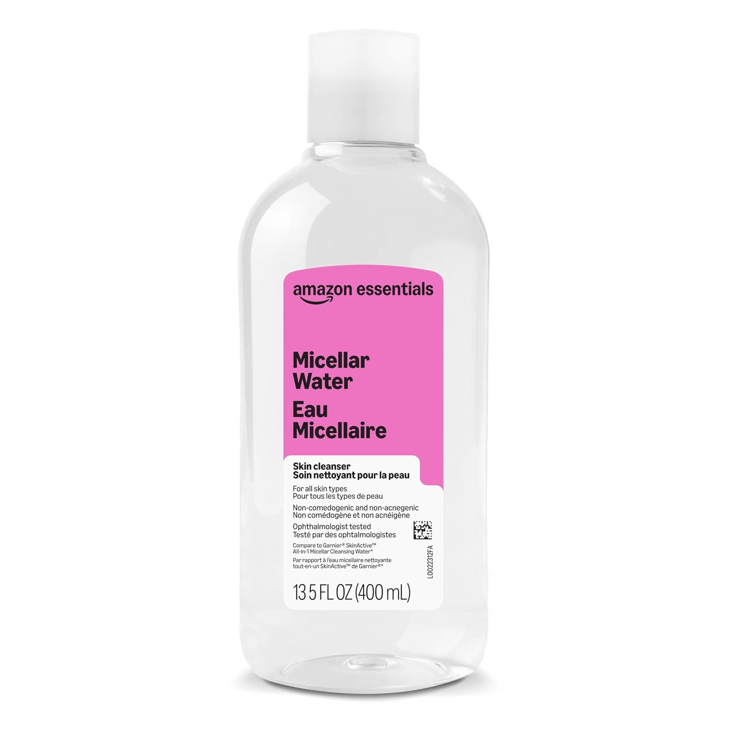 Amazon Essentials Micellar Water All-in-One Pink 13.5 Fl Oz