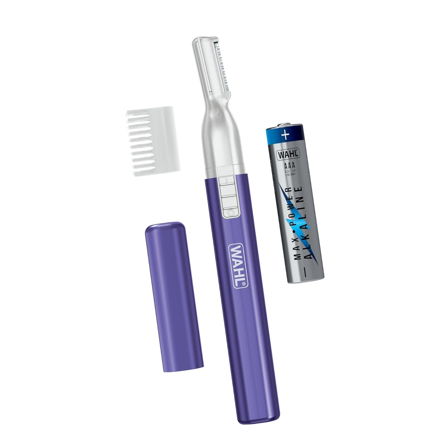 Wahl Clean & Confident Female Battery Pen Trimmer with Rinseable Blades for Eyebrows, Facial Hair, & Light Grooming- Hygienic Grooming & Easy Cleaning with Battery Included – Model 5640-100 | Shape Eyebrows And Remove Unwanted Facial Hair With A Rinseable Pen-Style Detail Trimmer For Women – Model 5640-100