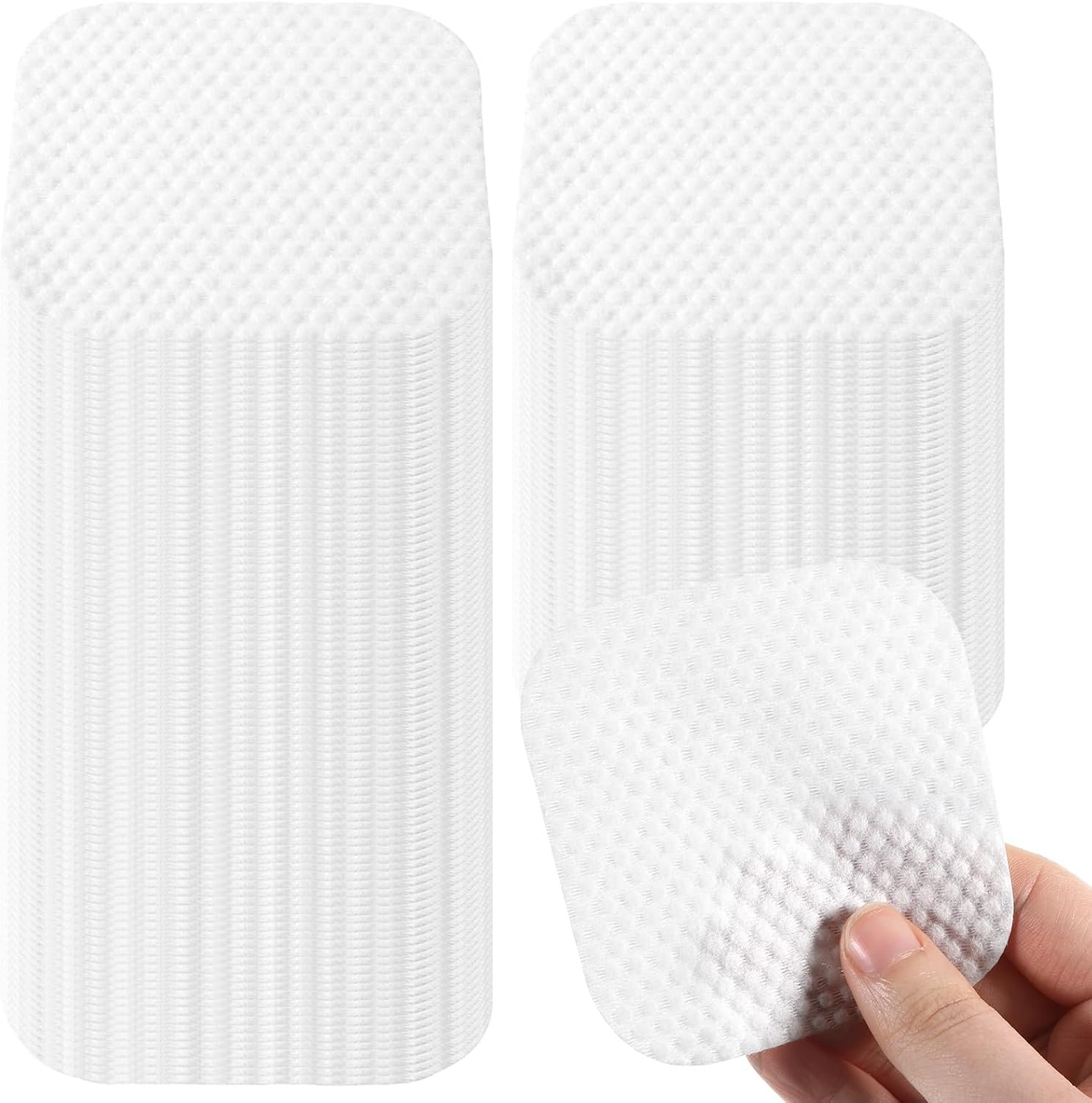 150 Pcs Large Square Cotton Pads for Face, 3.14″ Lint-Free Soft Cotton Pads Thin Facial Pad for Makeup Removal, Nail Polish, Cleansing Face and Toner Application Use Wet or Dry