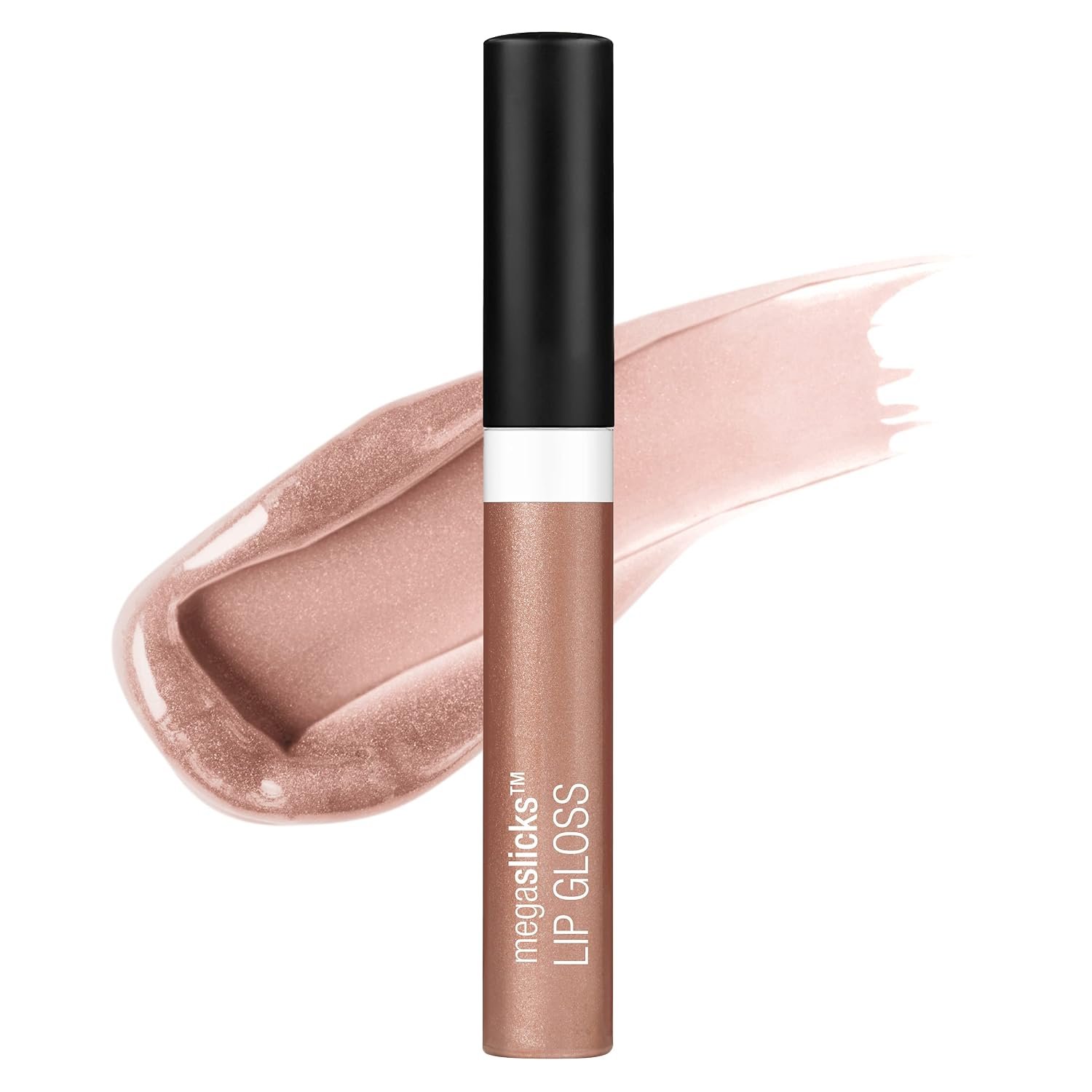 wet n wild MegaSlicks Lip Gloss, Ultra-Glossy, Vitamin-E Enriched, Ultra-Gloss High Shine Moisturizing, Cruelty-Free & Vegan – Rose Gold