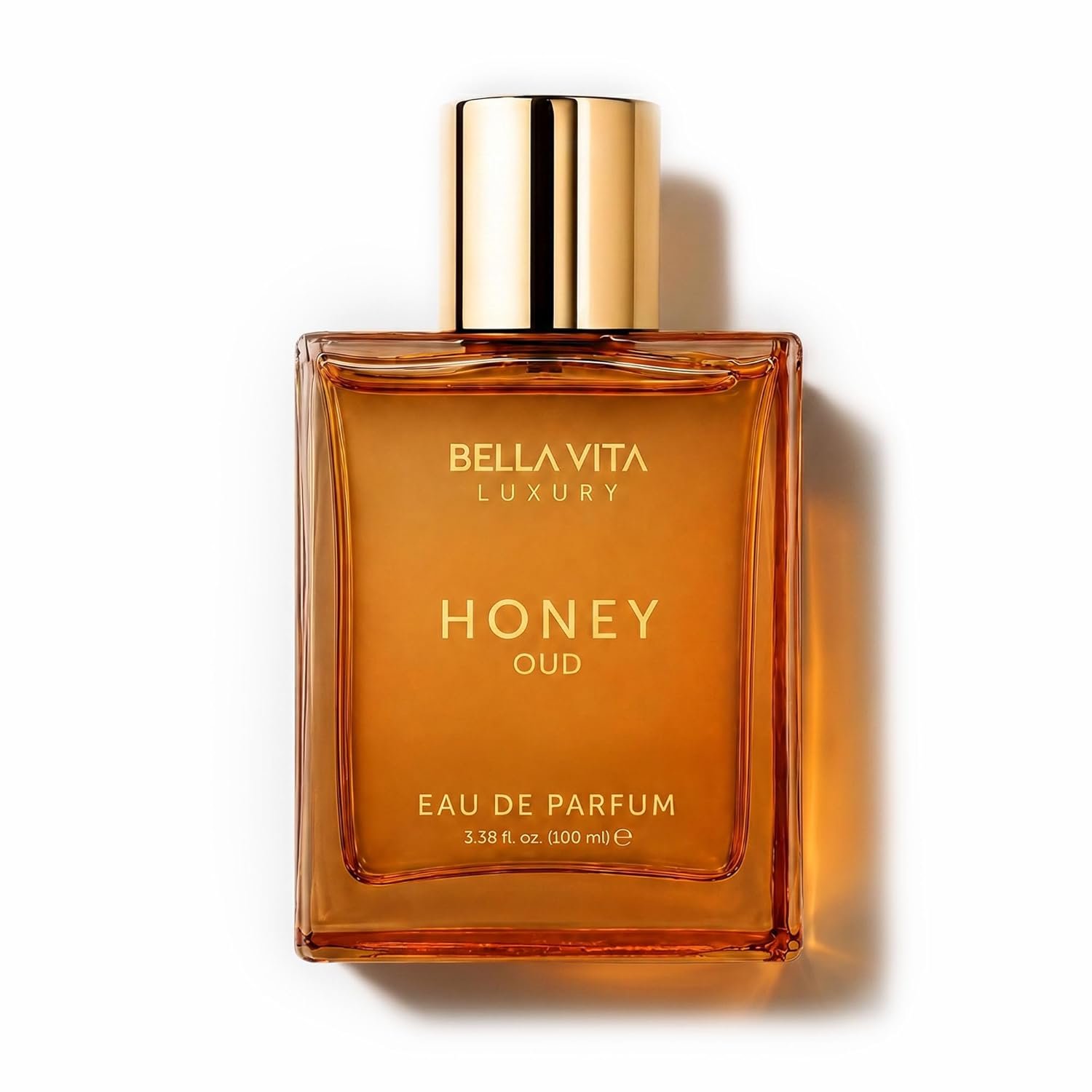 BellaVita Luxury Honey Oud Eau de Parfum | 100 ml | Unisex Perfume | Long-lasting Eau de Parfum perfume with Honey, Bergamot, Oud & Amber notes for men and women.
