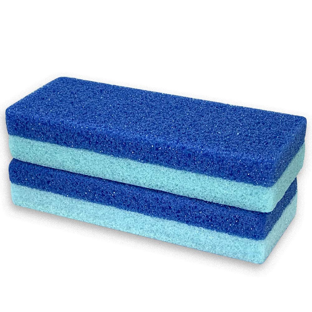 Maryton Foot Exfoliator File Pumice Scrubber Sponge Pedicure Tool, 2pcs | Salon Foot Scrub Pads, Pedi Exfoliating Kit, Gentle Hard Skin Callus Remover