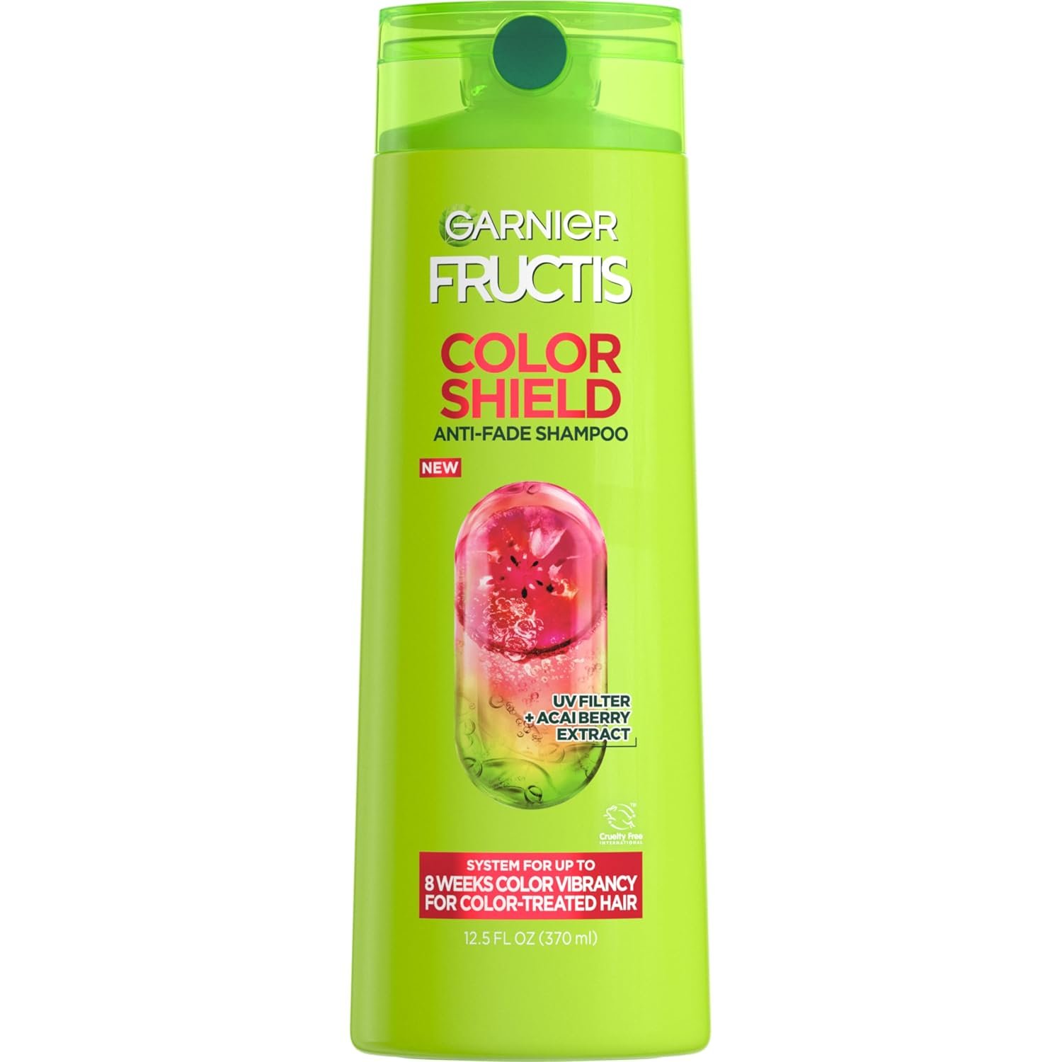 Garnier Fructis Color Shield Shampoo, Fortifying Shampoo for Color Treated Hair, Works on All Types and Shades of Hair, Vegan and Paraben Free, 12.5 fl. oz. (Packaging May Vary)