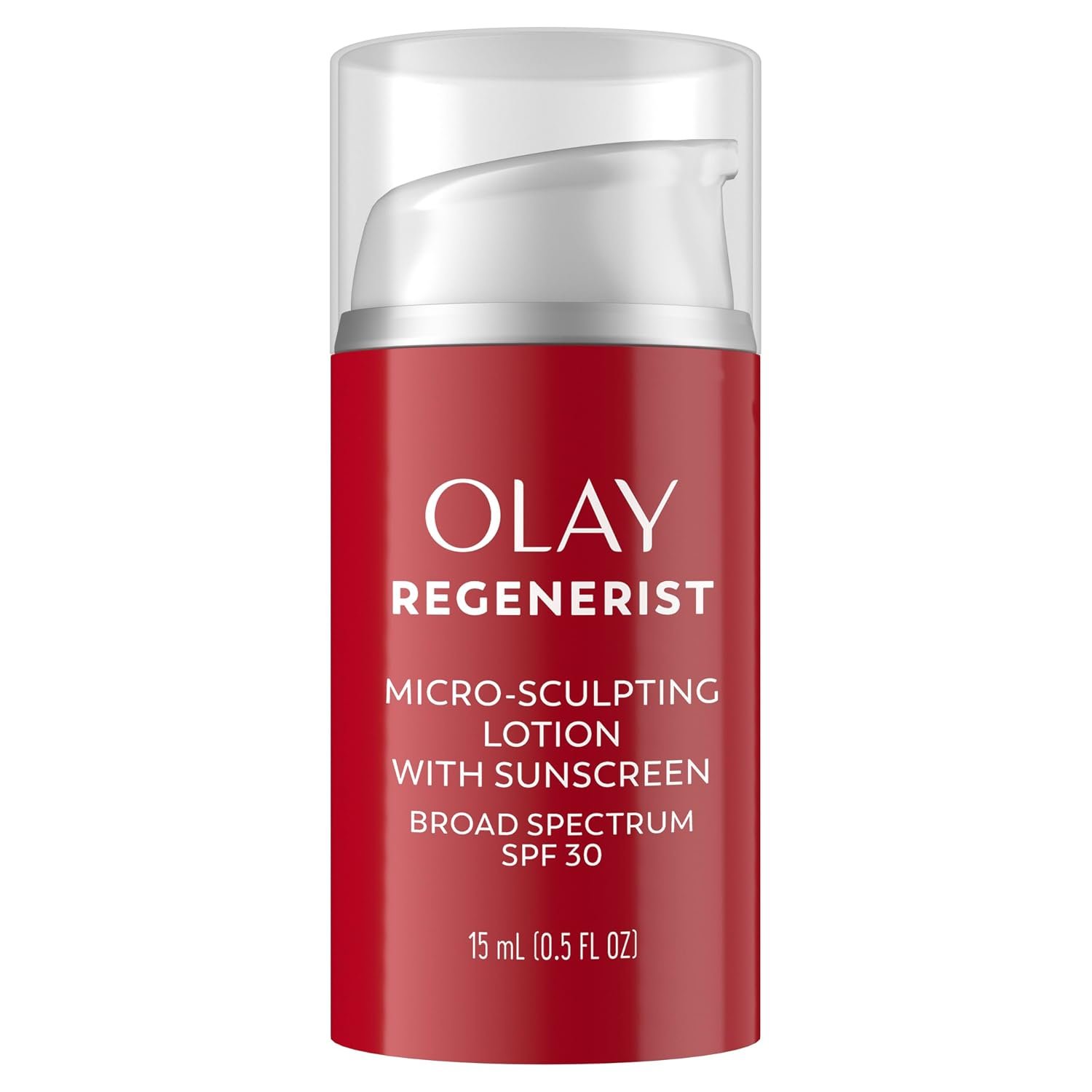 Olay Regenerist Micro-Sculpting Cream Face Moisturizer with Sunscreen SPF 30, Anti-Aging Daytime Facial Moisturizer, Hydrating Face Cream with Amino-Peptide Complex and Niacinamide, 0.5 oz