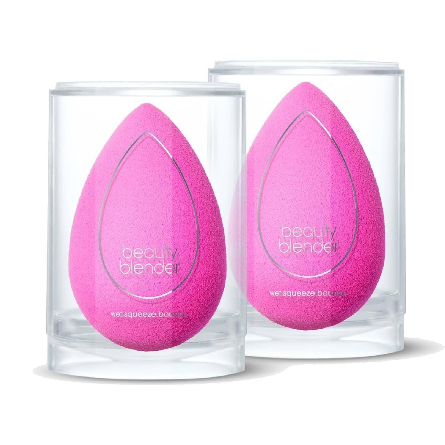 Beautyblender Original Pink Makeup Sponges, Pack of 2, Vegan | Super-soft blending foam for foundations, powders & creams, reusable & washable, vegan & cruelty-free, made in USA