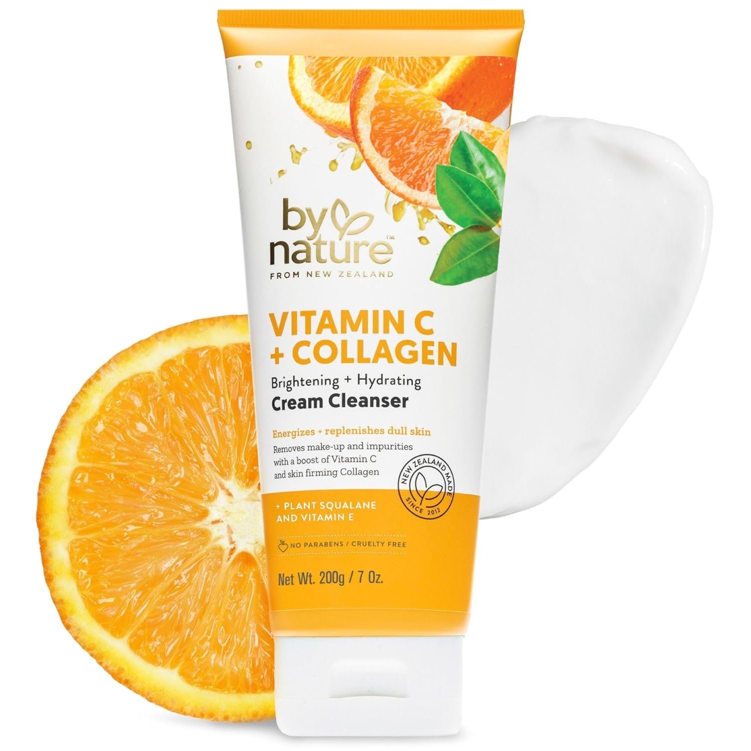 By Nature Vitamin C + Collagen Face Cream Cleanser – 7 oz