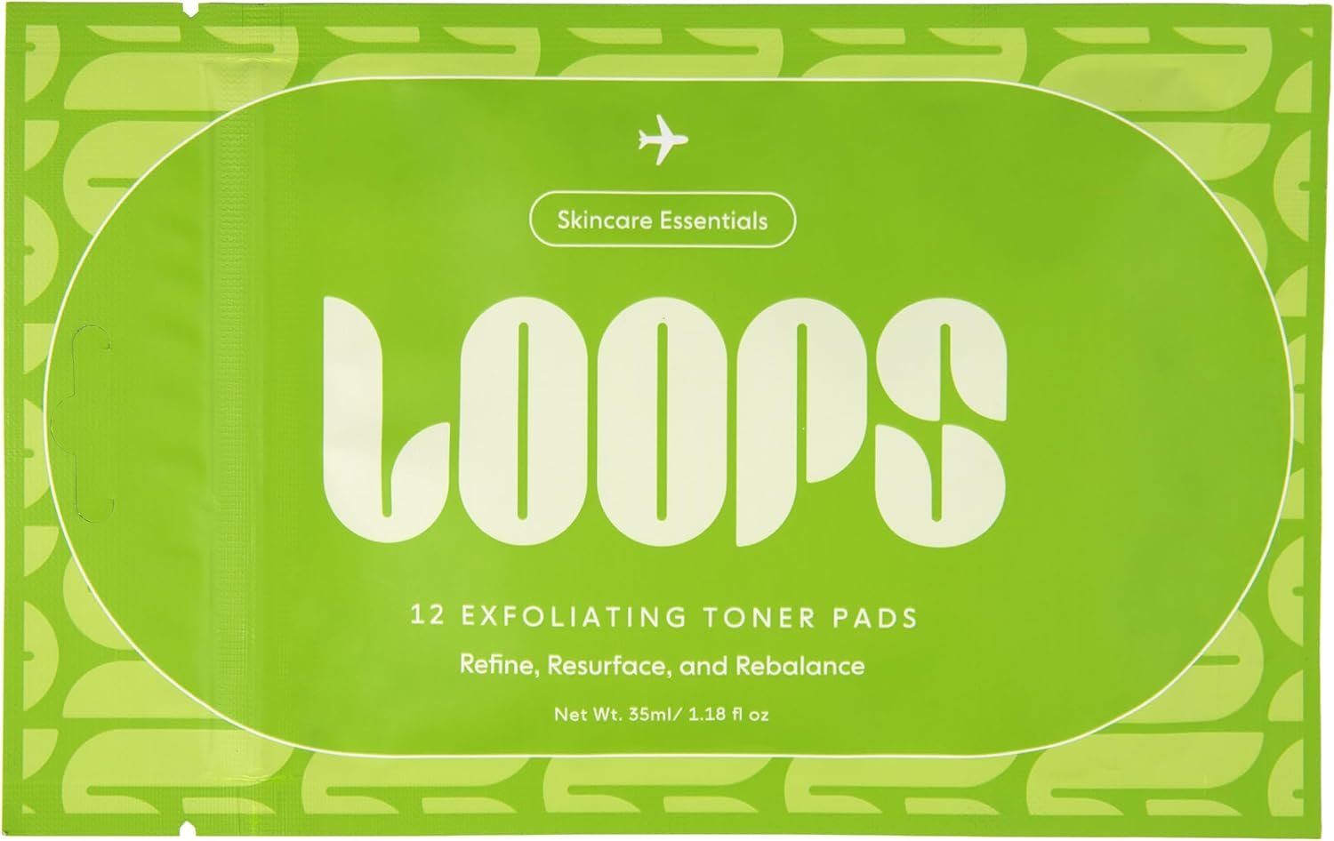 LOOPS Exfoliating Toner – Korean Skincare Pads for Travel, 12 | Exfoliate, resurface & rebalance, facial cleansing pads, pre soaked bamboo, biodegradable, dermatologist approved