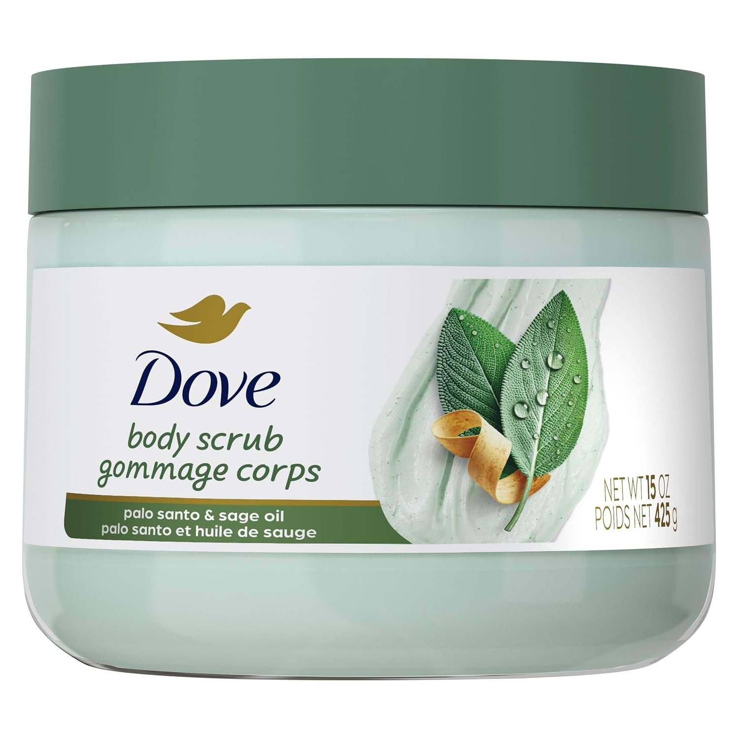 Dove FIFA World Cup 2026 Body Scrub Palo Santo & Sage Oil, 15 oz | Limited edition exfoliating body scrub for soft, smooth and radiant skin