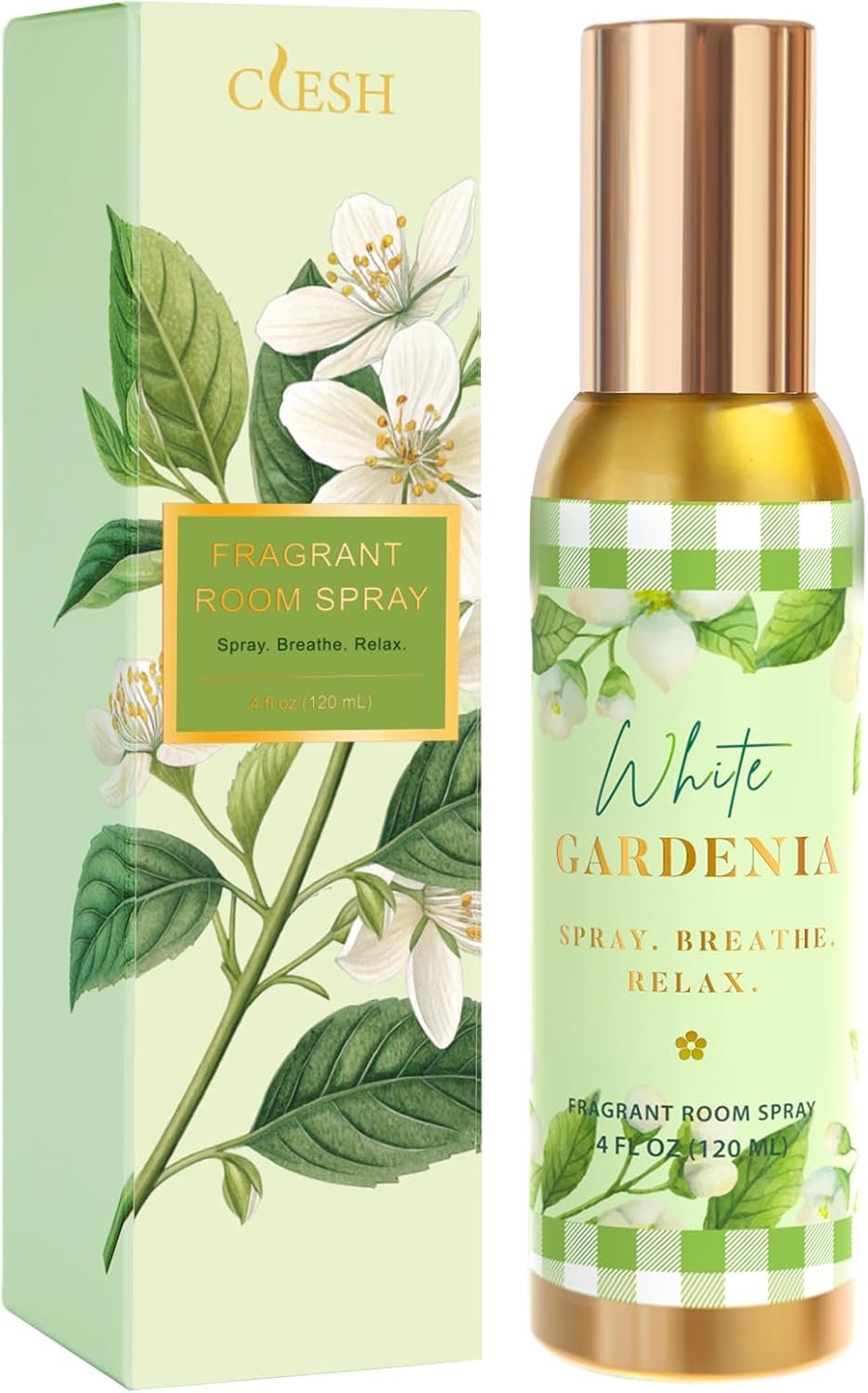 Room Spray, White Gardenia, 4 fl oz, Air Freshener for Home, Bathroom | Long-Lasting Odor Eliminator for Office