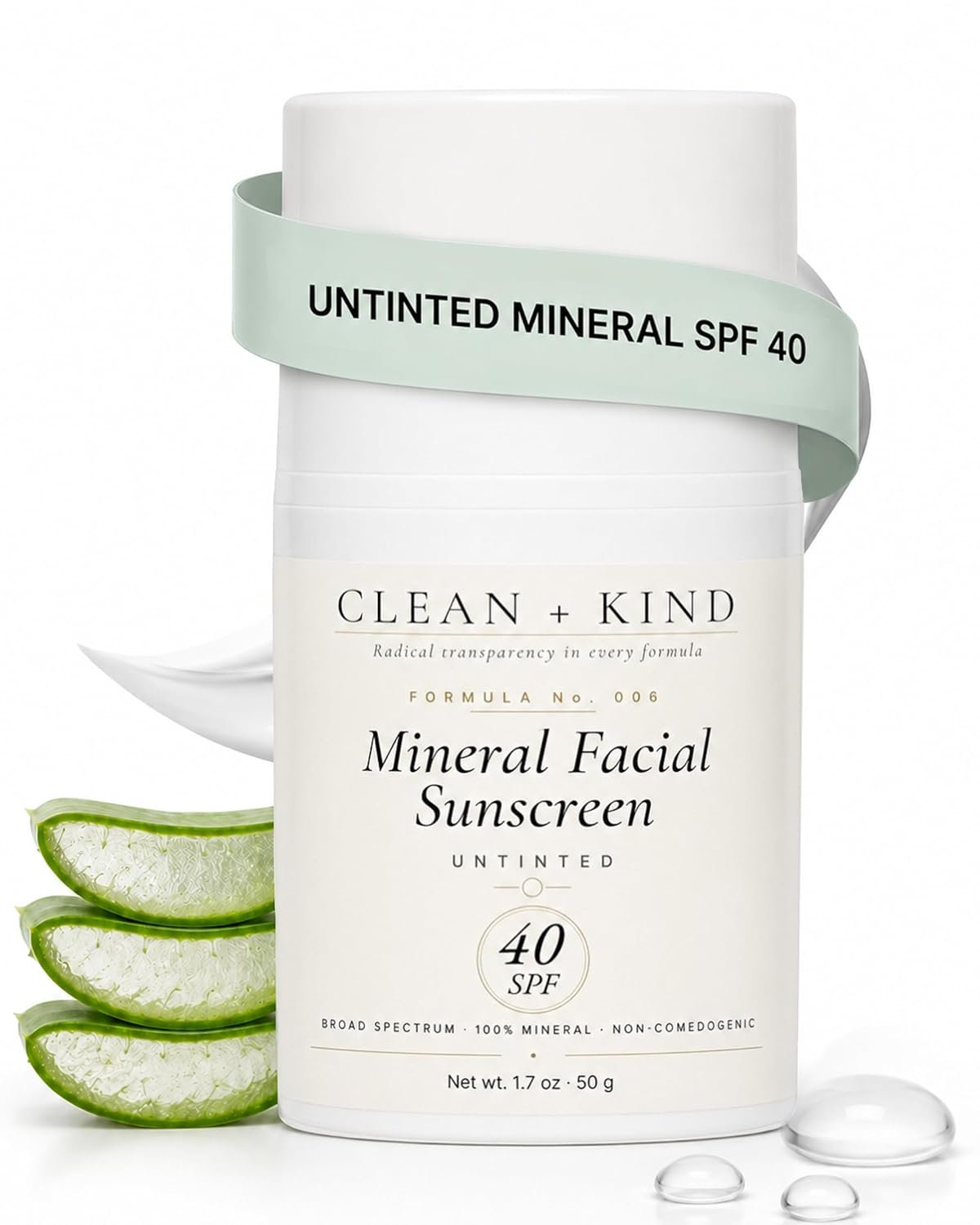 Tallow Sunscreen SPF 40 Mineral Face Moisturizer No White Cast | Mineral Face Sunscreen, Non-Nano Zinc Oxide, Untinted No White Cast, Natural Sunscreen, Fragrance-Free Sensitive Skin
