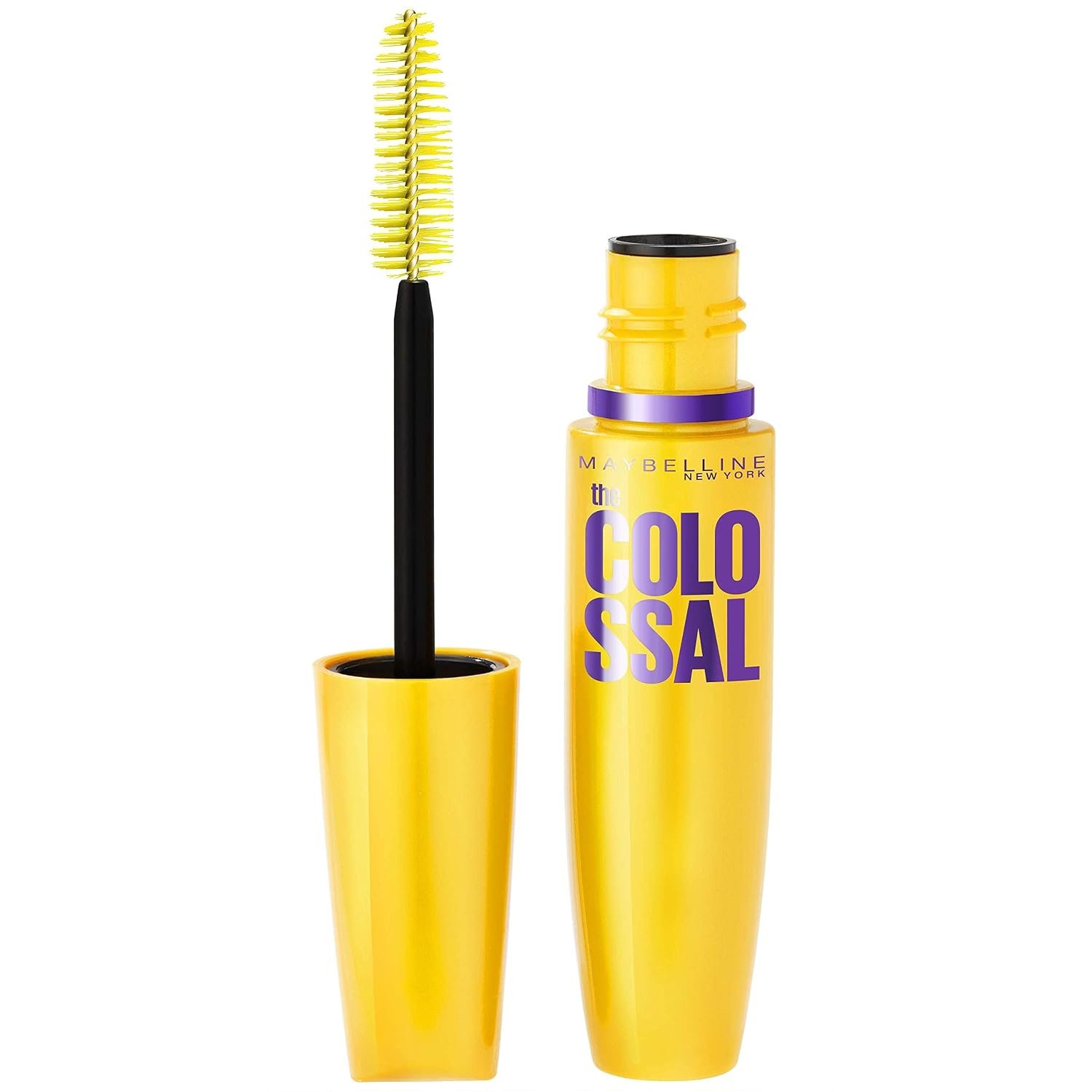 Maybelline Volum’ Express Colossal Washable Mascara Makeup, Volumizing, Glam Black, 1 Count