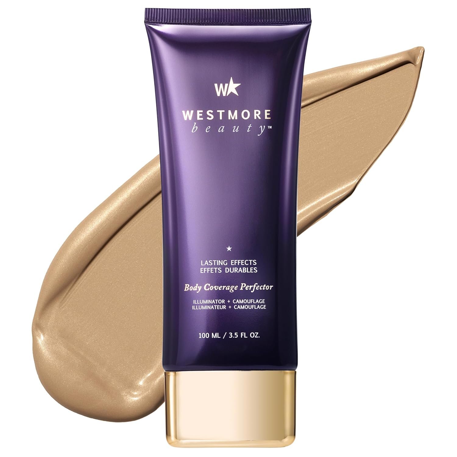 Westmore Beauty Body Coverage Perfector – Waterproof Leg & Body Makeup/Bronzer For Women – Best Tattoo Cover Up Makeup & Tattoo Concealer – 3.5 Oz Natural Radiance