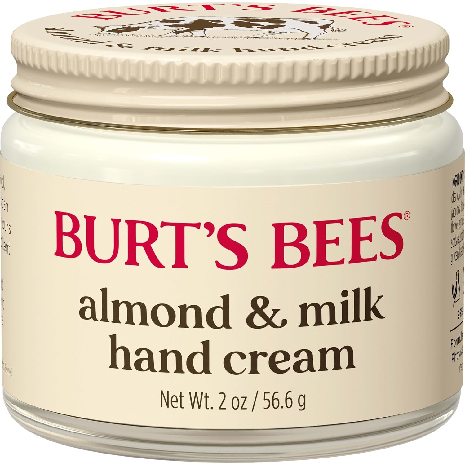 Burt’s Bees Almond & Milk Hand Cream, 2 Oz