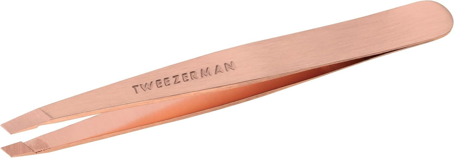 Tweezerman Slant Tweezer – Tweezerman Tweezers for Eyebrows Rose Gold