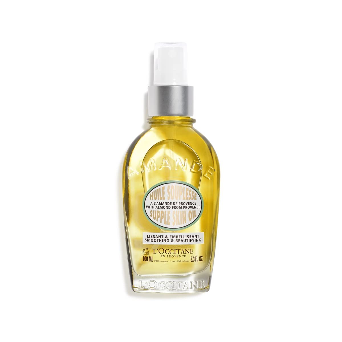 L’OCCITANE Almond Body Oil, Fast-Absorbing, Lightweight, Non-Greasy, Vegan