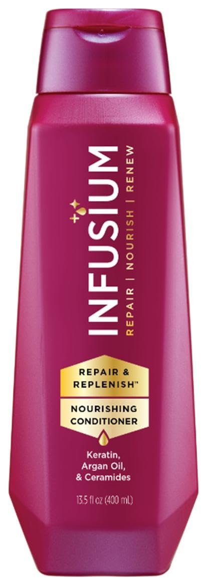 Infusium Repair and Replenish Nourishing Conditioner – Hair Conditioner with Keratin, Argan Oil, and Ceramides – Suitable for All Hair Types – 13.5 oz