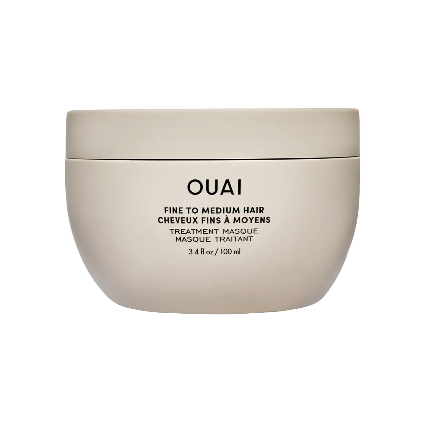 OUAI Fine to Medium Hair Treatment Mask (3.4 oz) | Lightweight Deep Conditioning Hair Mask with Shea Butter, Keratin & Panthenol – Helps Hydrate, Strengthen & Repair Damage