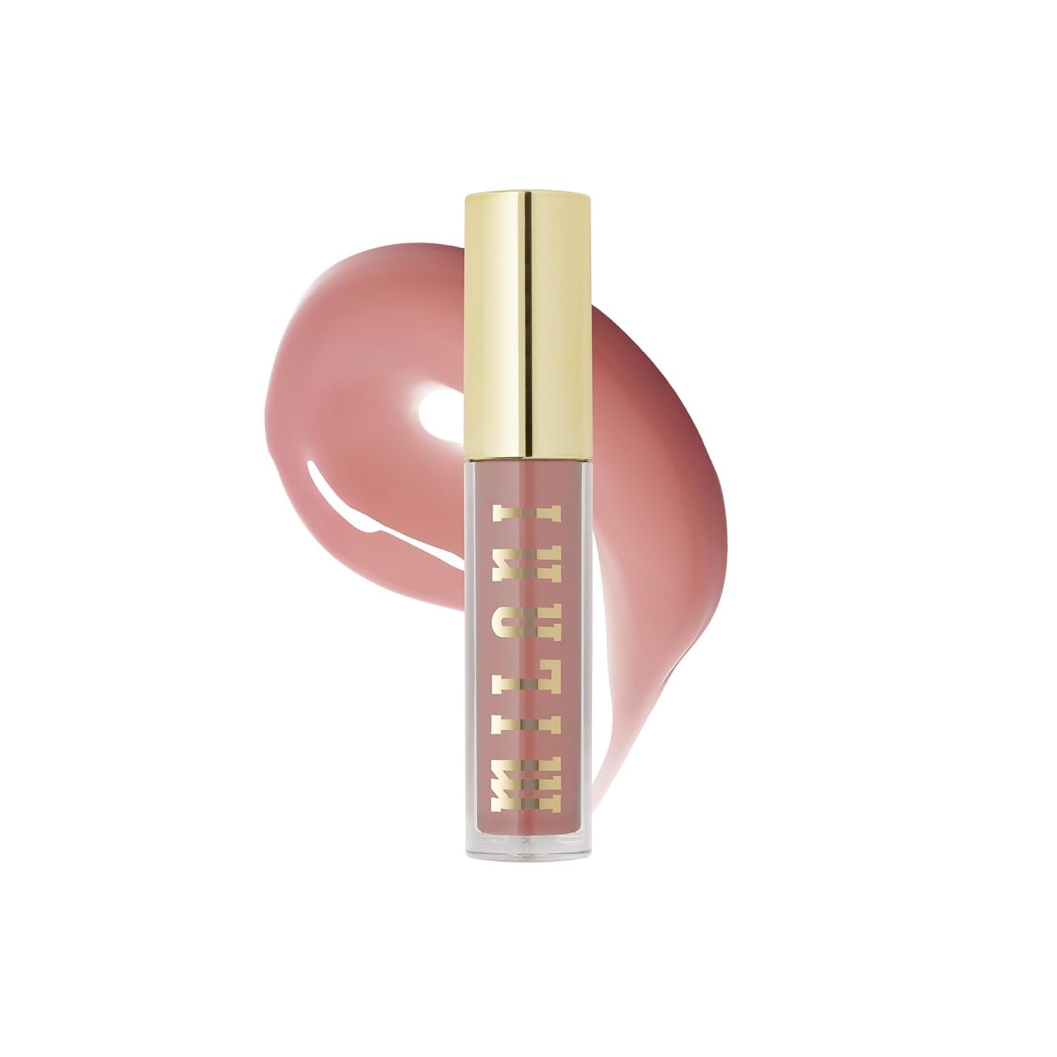 Milani Lip Gloss, Keep It Full Nourishing Lip Plumper Makeup -Soft Rose | High-Shine, Cooling Lip Plumper Infused With Hyaluronic Acid & Peptides. Non-Sticky Formula. Cruelty-Free And Made In USA.