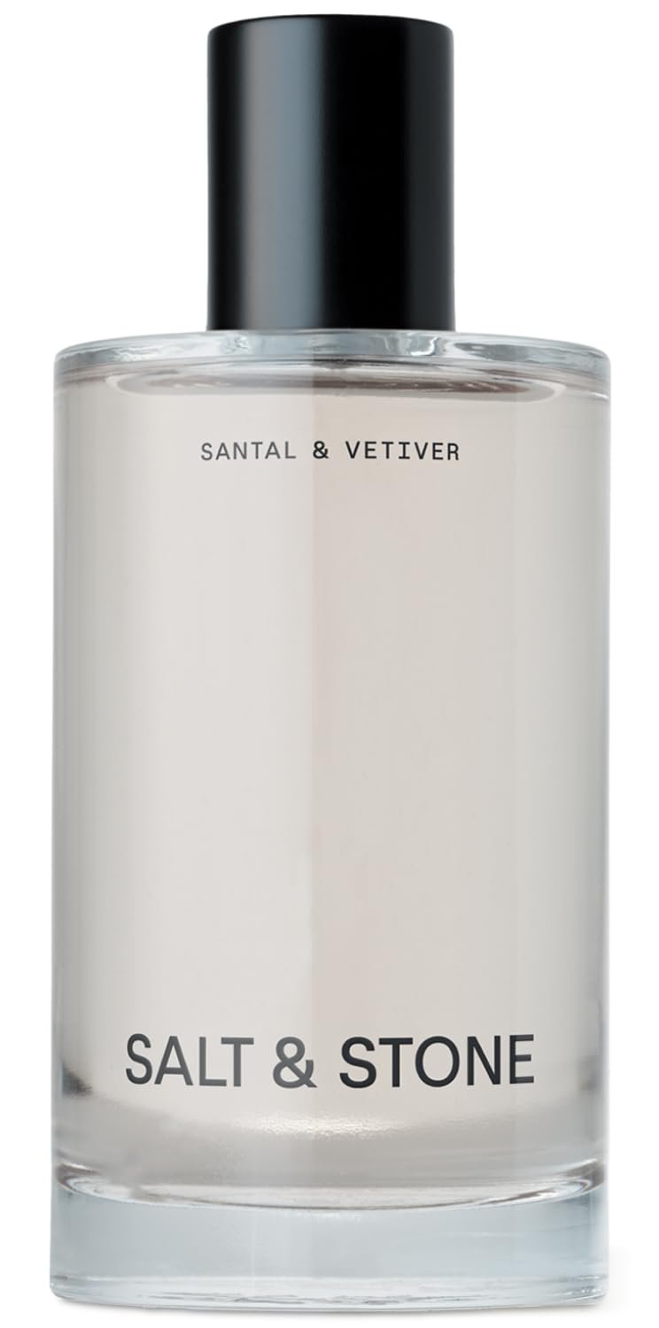 Salt & Stone Hair & Body Mist for Women & Men, Santal & Vetiver 3.4 fl oz | Body & Hair Mist, Warm & Woody Scented Body Spray, Gender Neutral Fragrance with Glycerin & Red Algae, Vegan, Paraben-Free