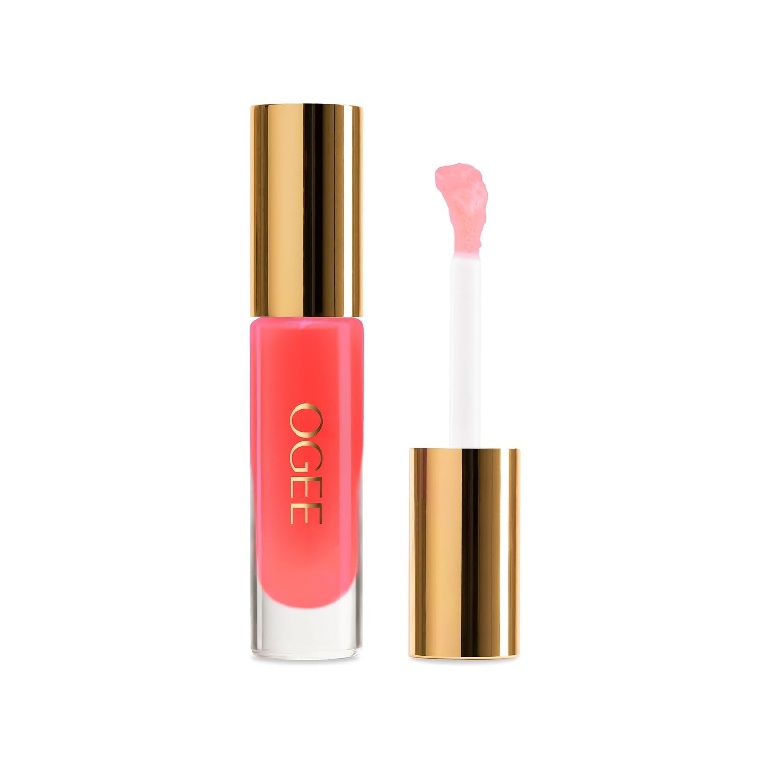 Ogee Beyond Clean Lip Gloss, Sheer Delicate Pink | Certified Organic Lip Gloss for Women, Effortlessly Plump, Hydrate & Add High-Shine Color, Cosmo