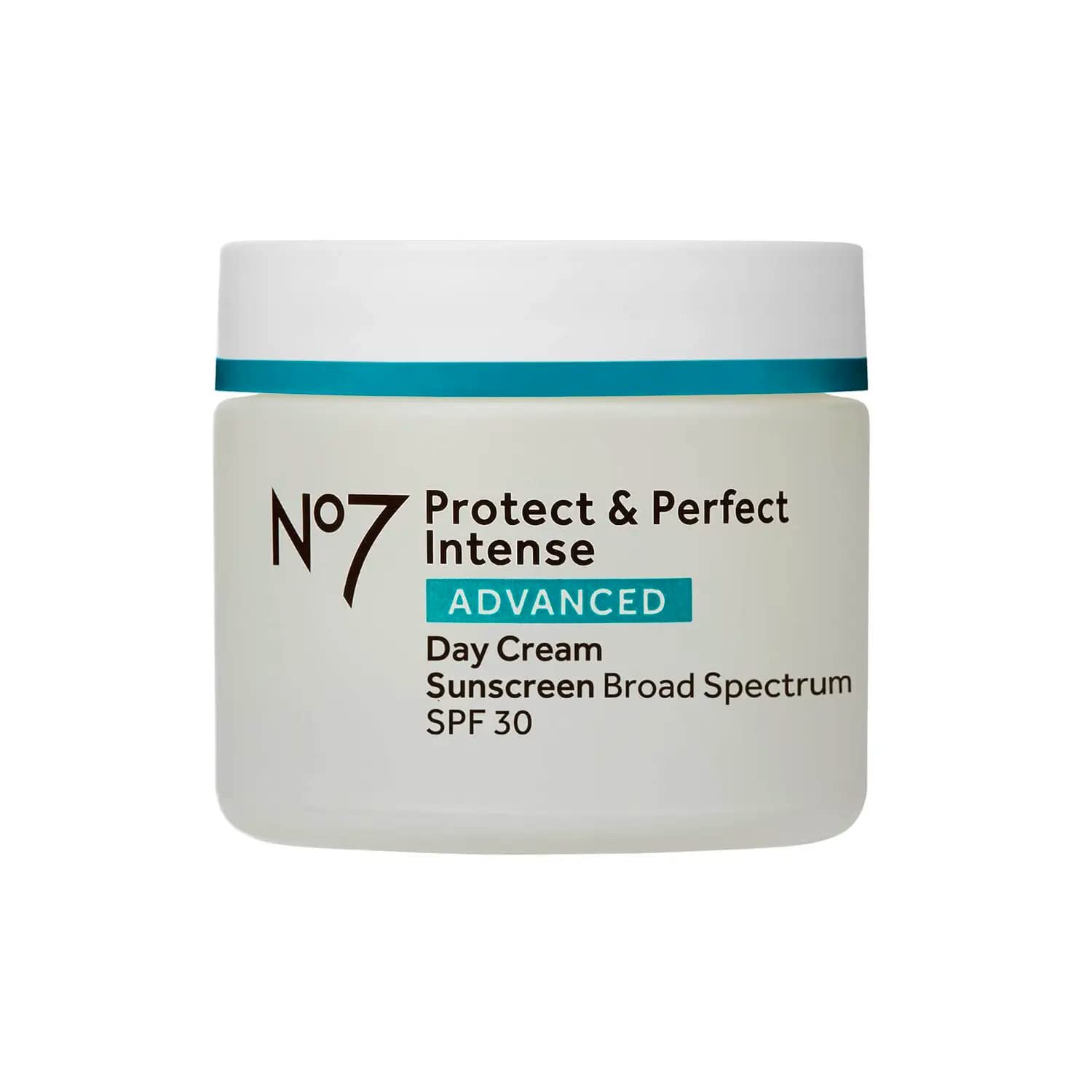 No7 Protect & Perfect Intense Advanced Face Cream – Hydrating Face Moisturizer with SPF – Formulated with Hyaluronic Acid & Collagen Peptide Technology to Help Reduce Fine Lines & Wrinkles (1.69 Oz) | Hydrating Moisturizer, Hyaluronic Acid & Collagen Peptide Technology, Helps Reduce Fine Lines & Wrinkles