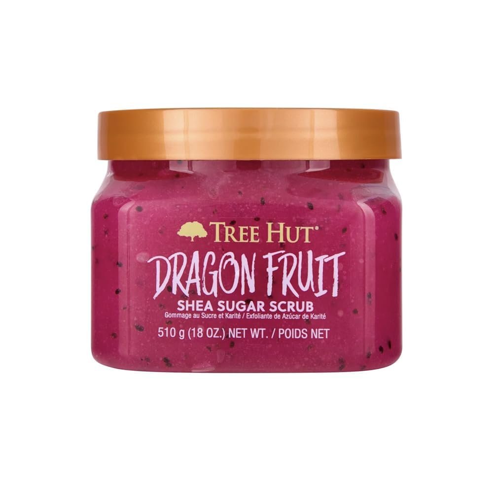 Tree Hut Dragon Fruit Body Scrub, Exfoliating Sugar Scrub, Vegan, 18 Oz | Exfoliating & Nourishing with Shea Butter & Essential Oils, Body Exfoliator for All Skin Types, Self Care Gifts for Women