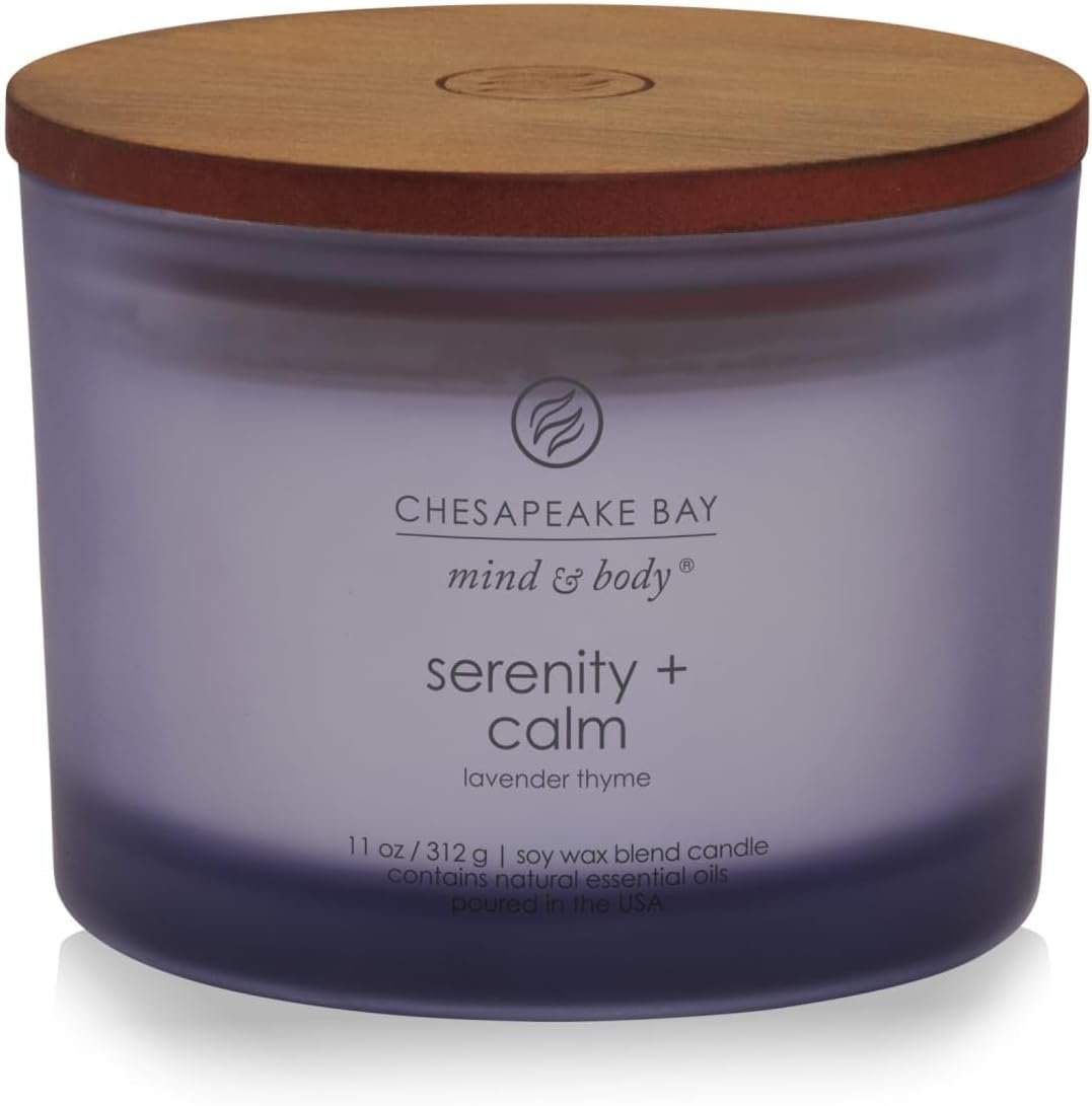 Chesapeake Bay Candle Scented Candle Serenity + Calm (Lavender Thyme) Coffee Table Home Décor